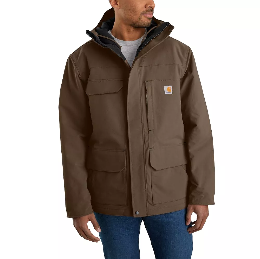 Carhartt Men's Super Dux Relaxed Fit Insulated Traditional Coat - Level 4 Extreme Warmth Rating - Coffee