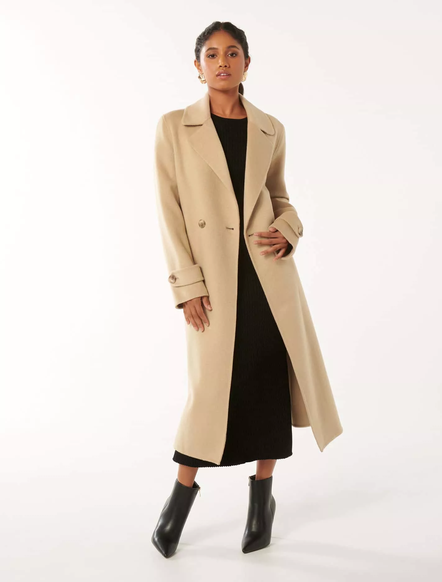 Carter Petite Coat with Felled Seams.