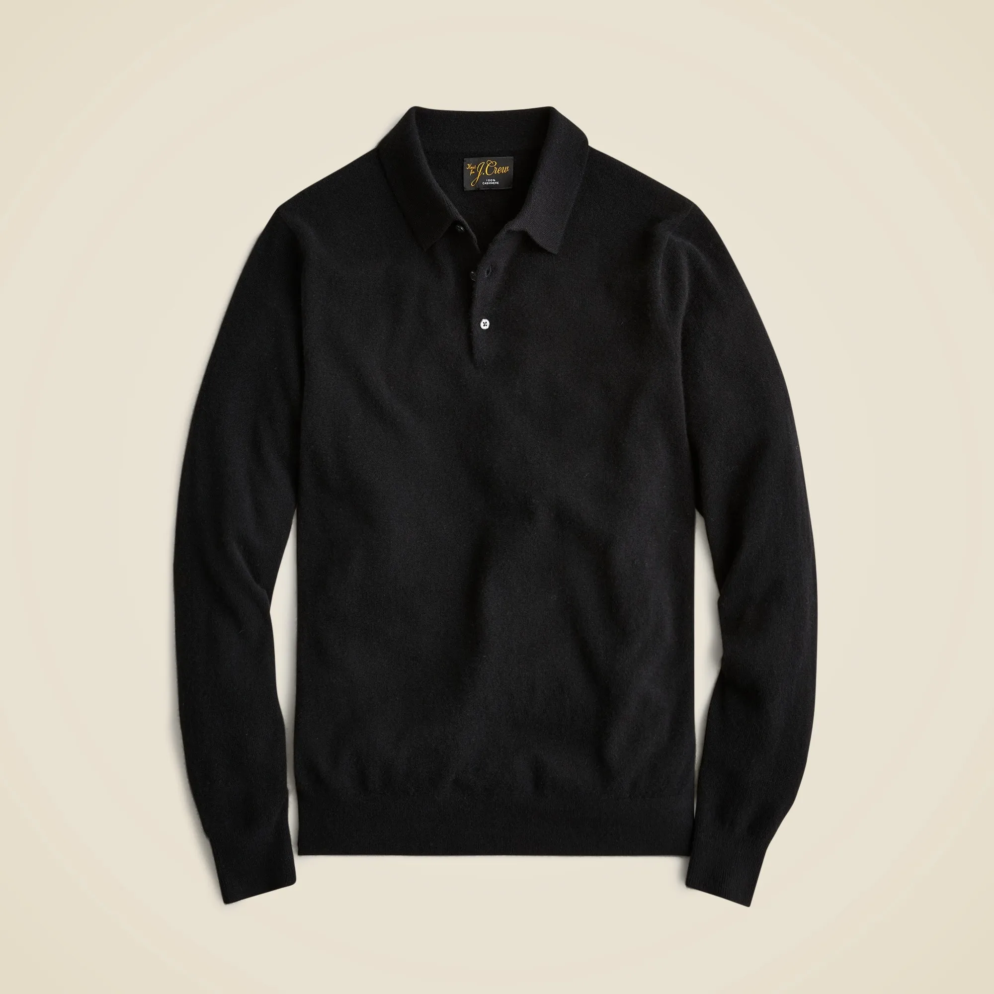 Cashmere polo sweater.