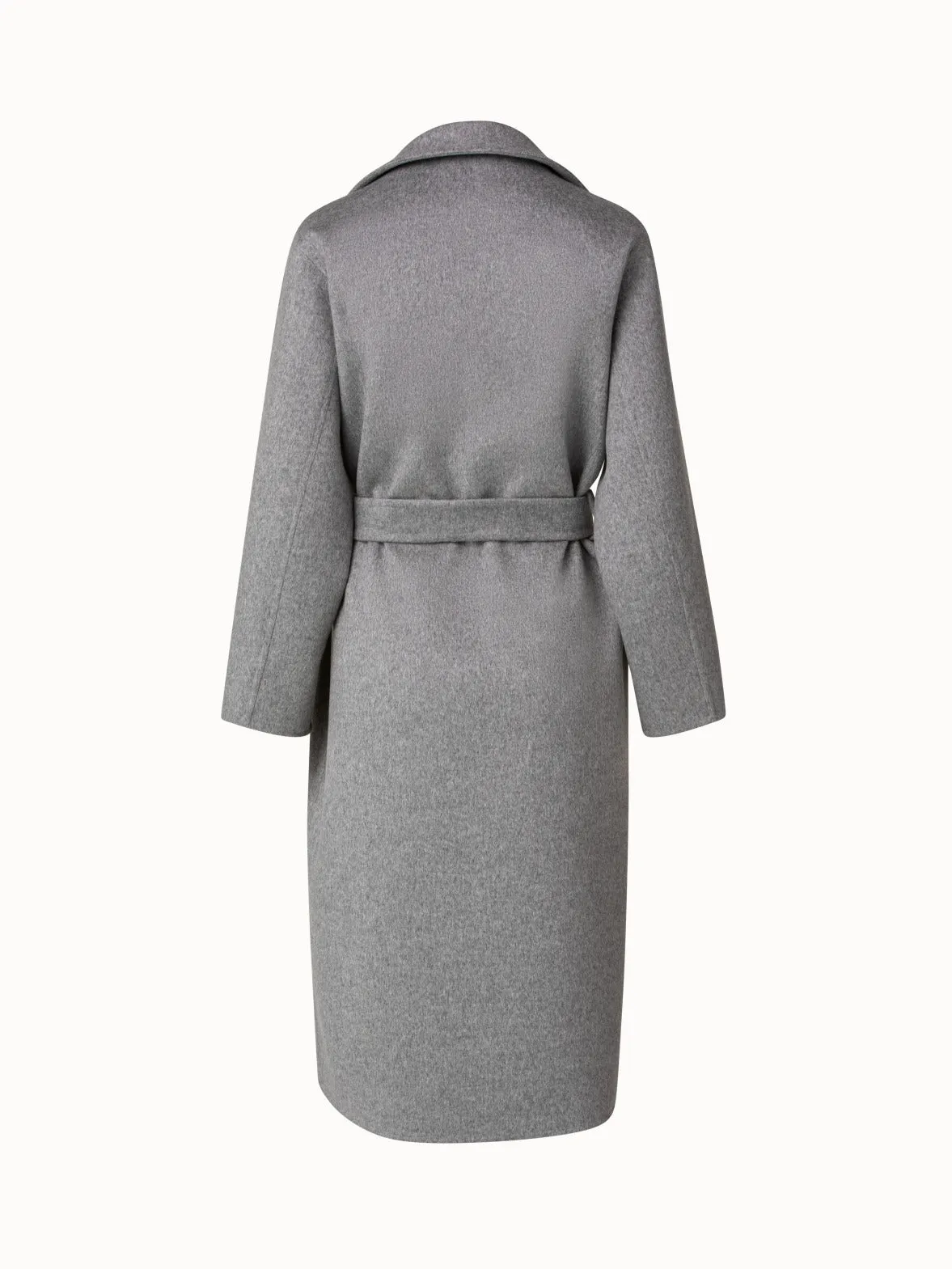 Cashmere Trench Coat Double-Face Melange