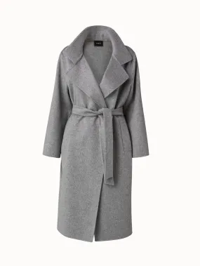 Cashmere Trench Coat Double-Face Melange