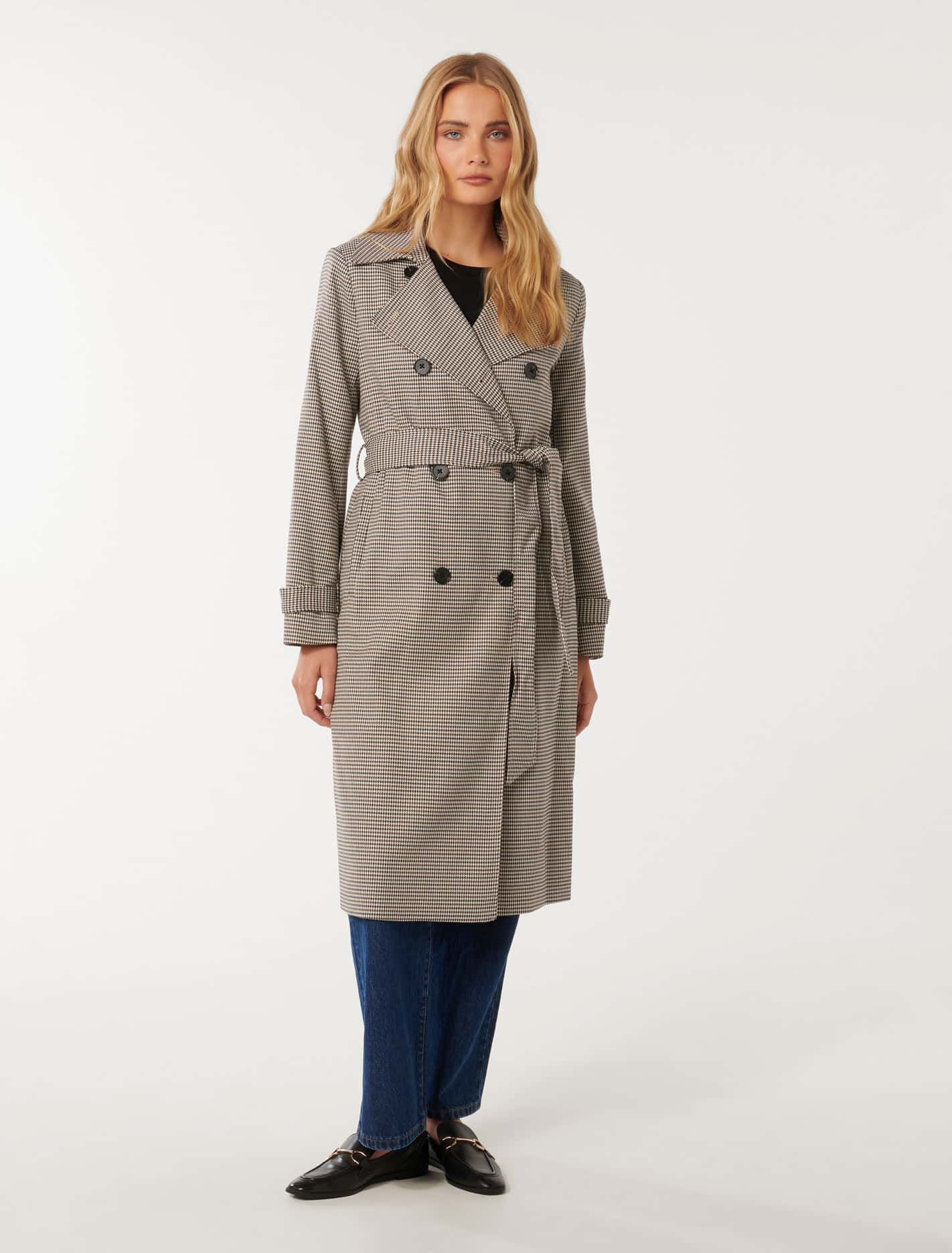 Charlie Check Trench Coat - Best Deals & Discounts | Shop Now