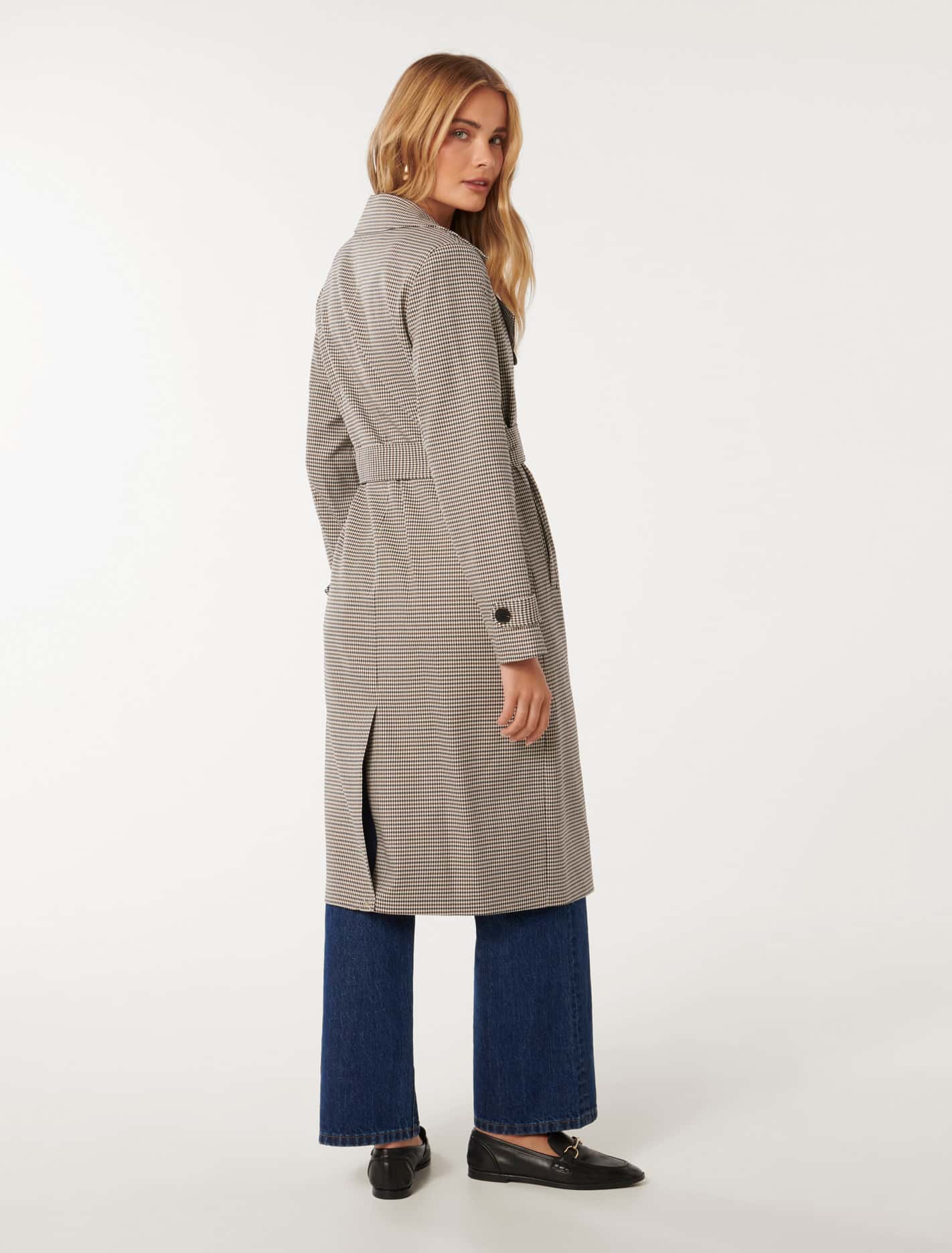 Charlie Check Trench Coat - Best Deals & Discounts | Shop Now