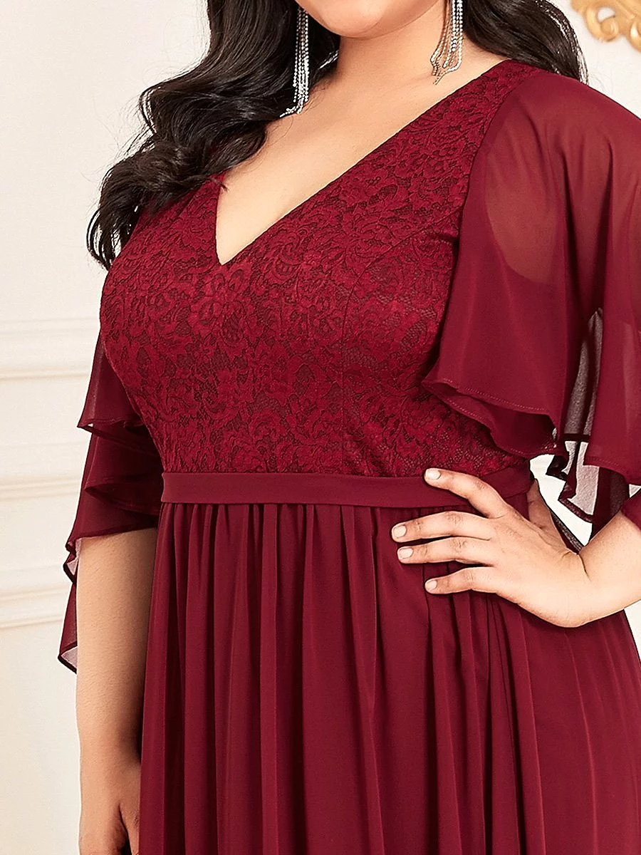 Chiffon Lace Dress Plus Size 22, Style 40006