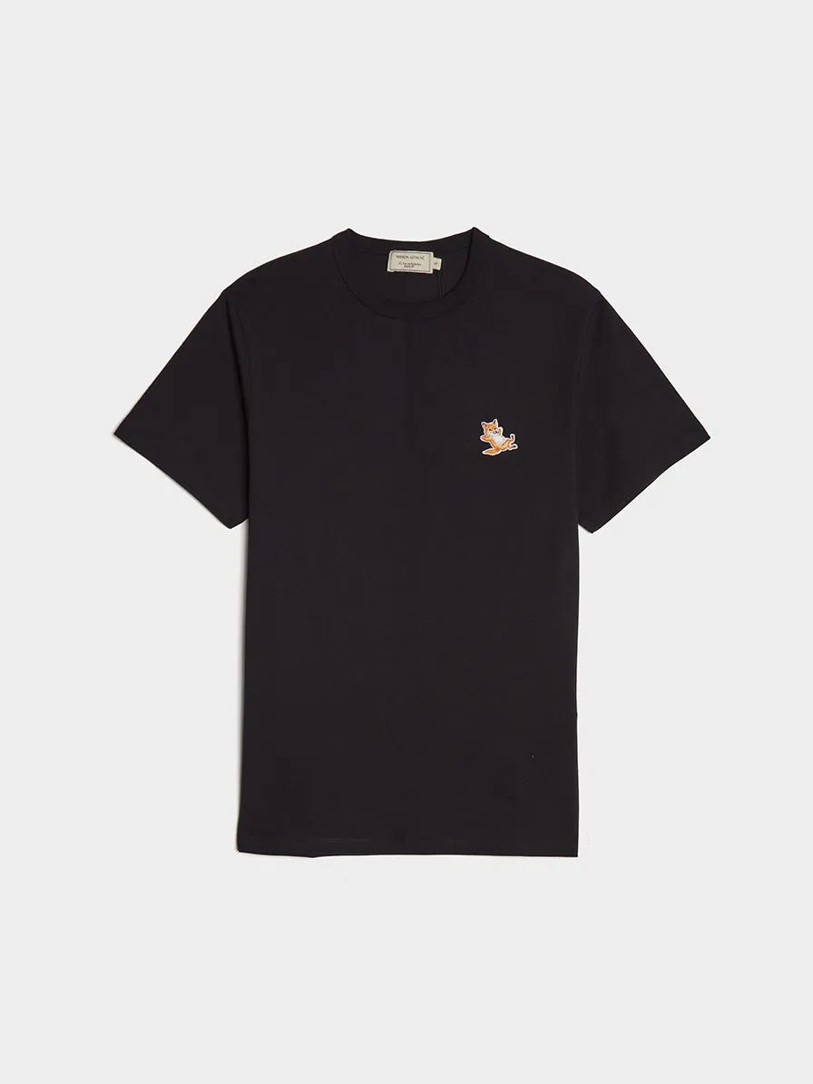 Chillax Fox Patch Tee, Black