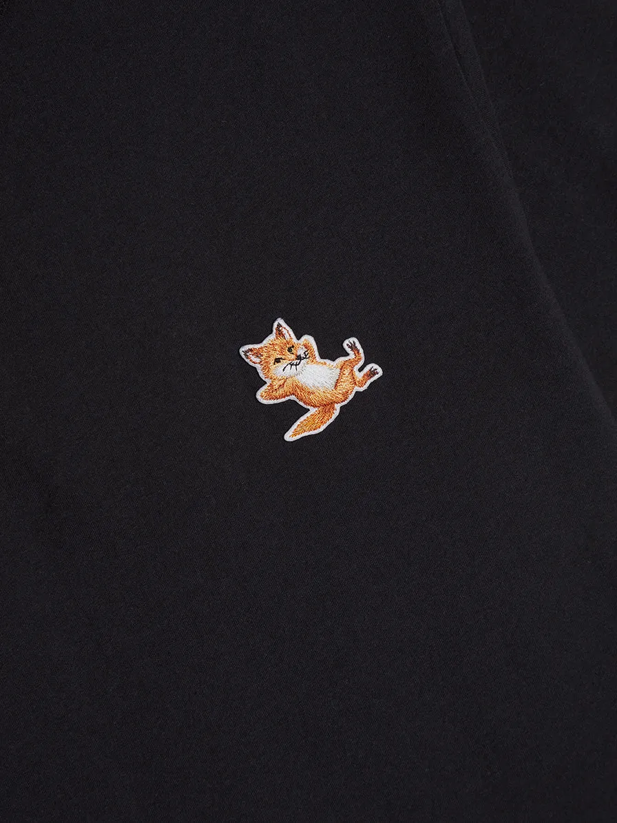 Chillax Fox Patch Tee, Black