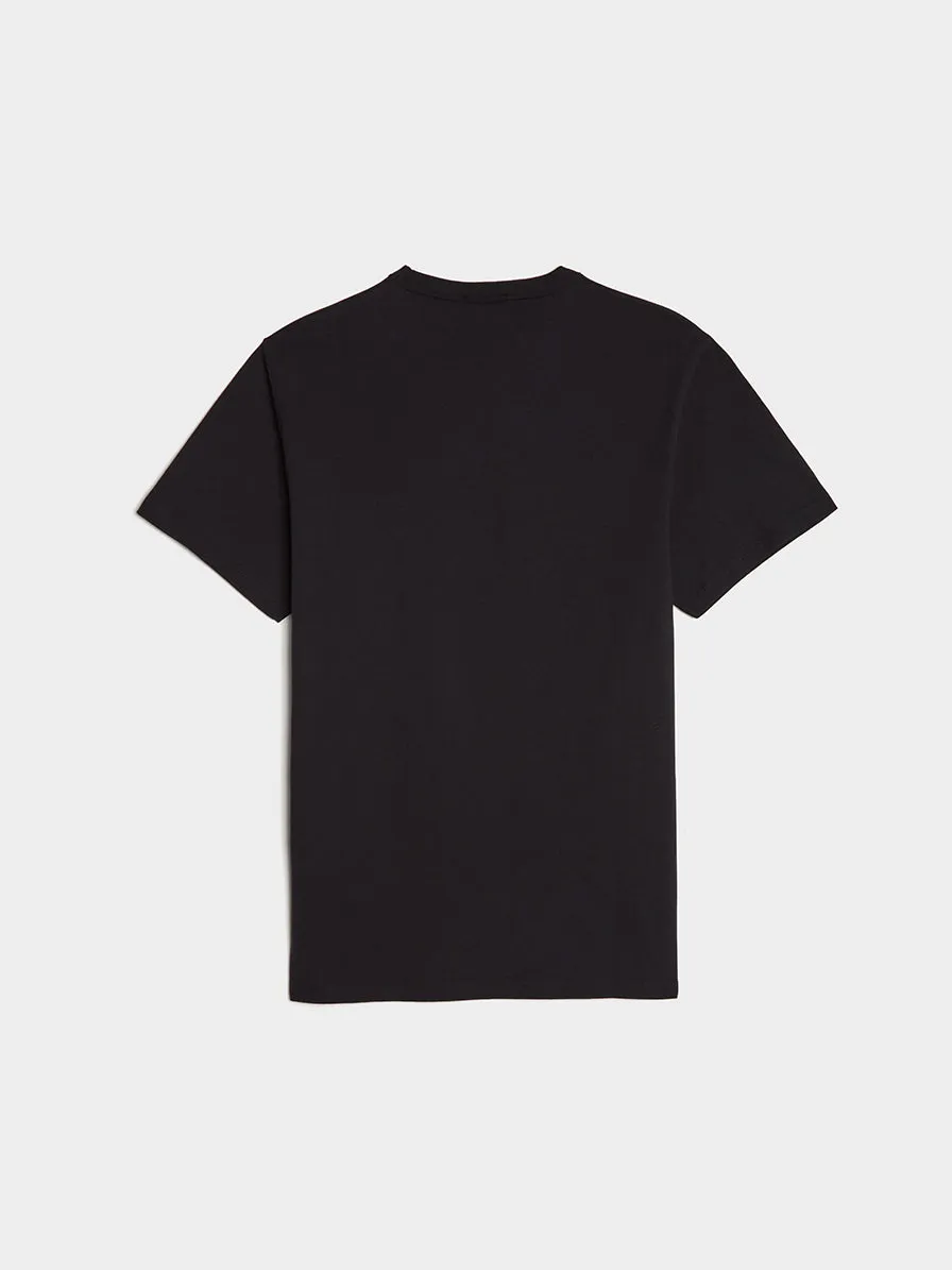 Chillax Fox Patch Tee, Black