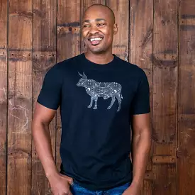 Classic Basotho Nguni Crew Tee Shirt Mamba