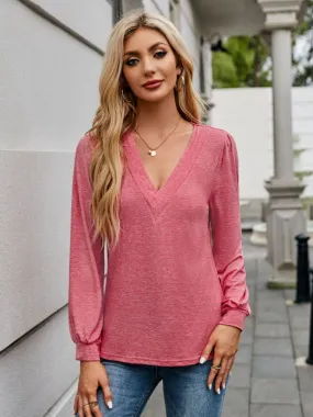 Timeless V Neck Long Sleeve T-Shirt