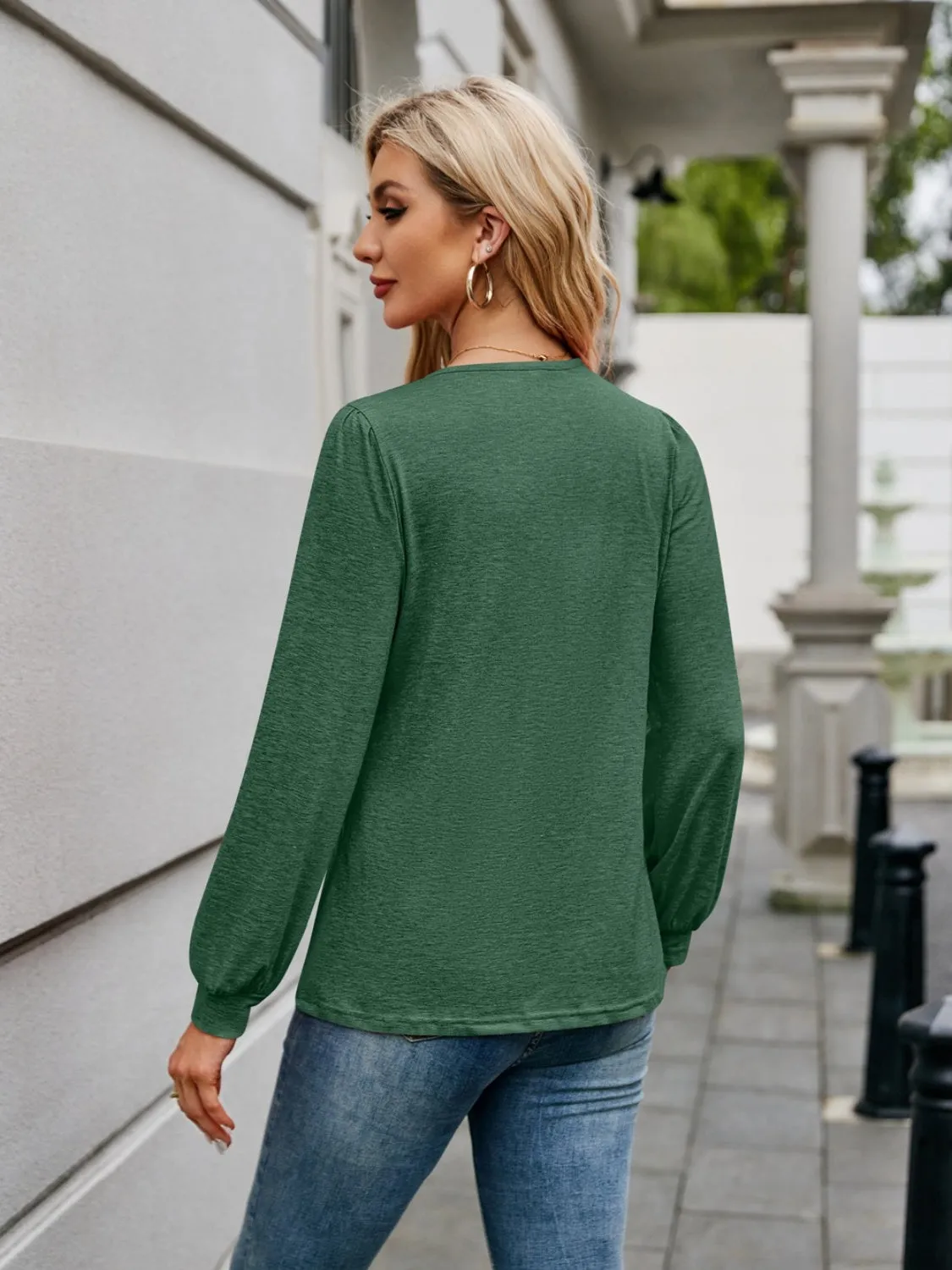 Timeless V Neck Long Sleeve T-Shirt