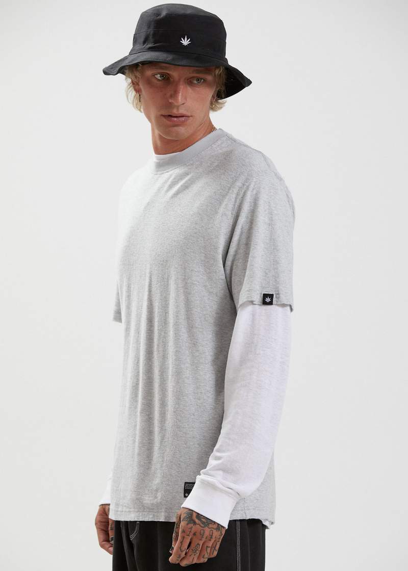 Classic Hemp Retro Fit Tee Grey Marle