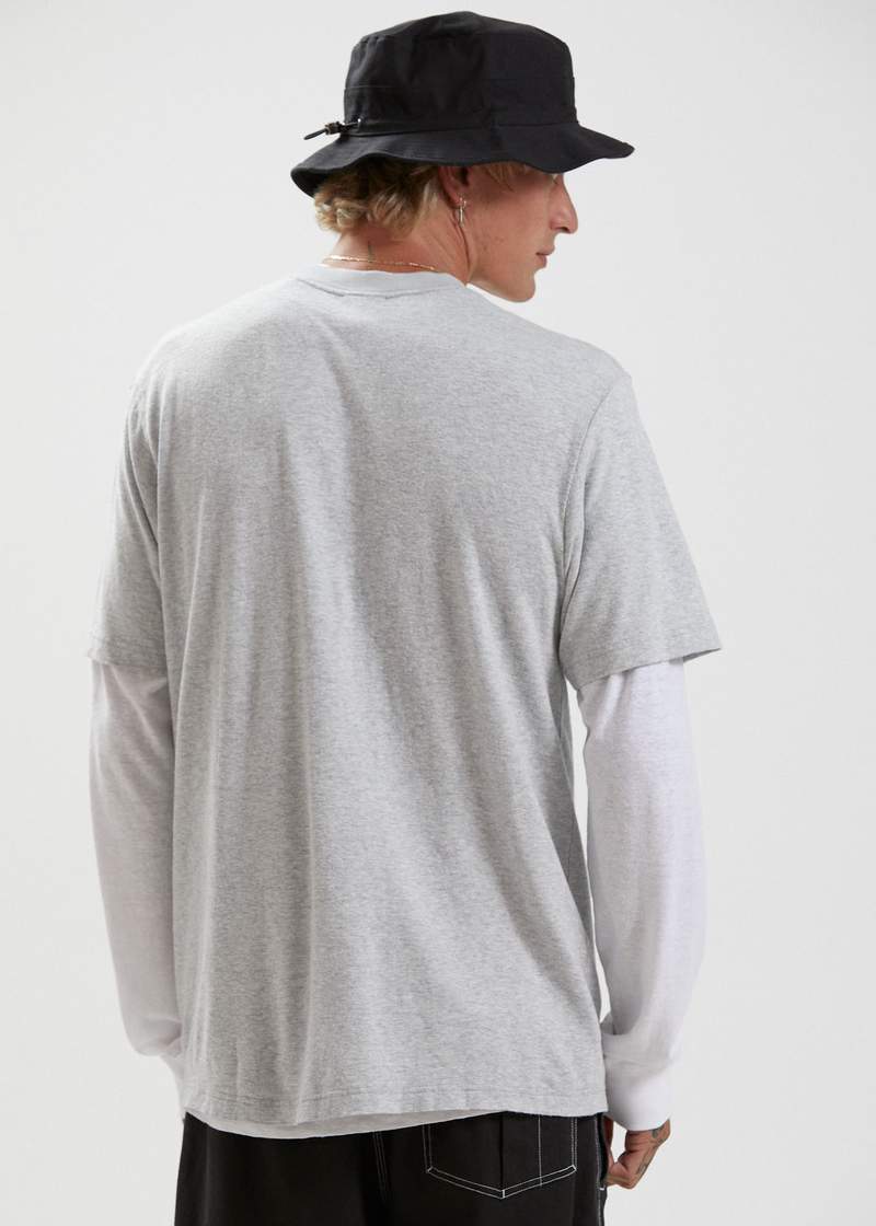 Classic Hemp Retro Fit Tee Grey Marle