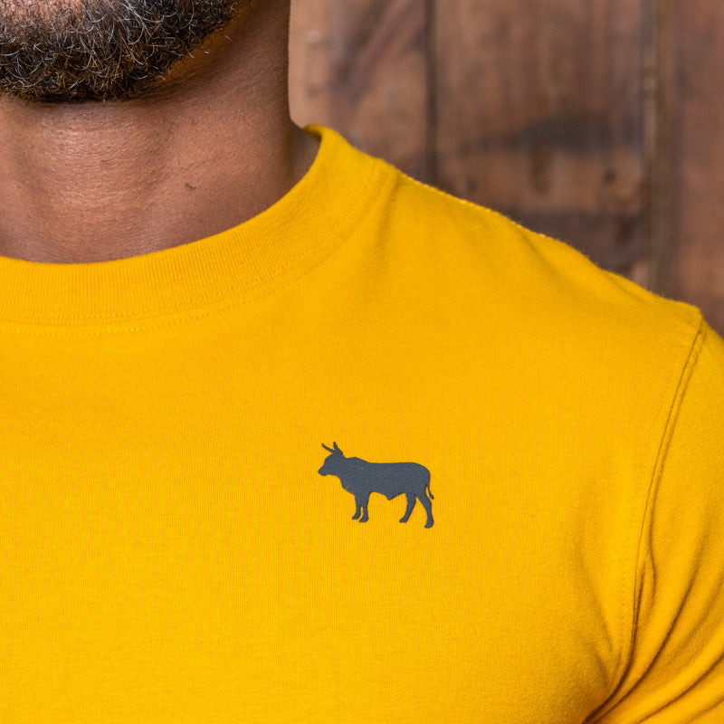 Classic Nguni Logo Crew Tee - Tumeric