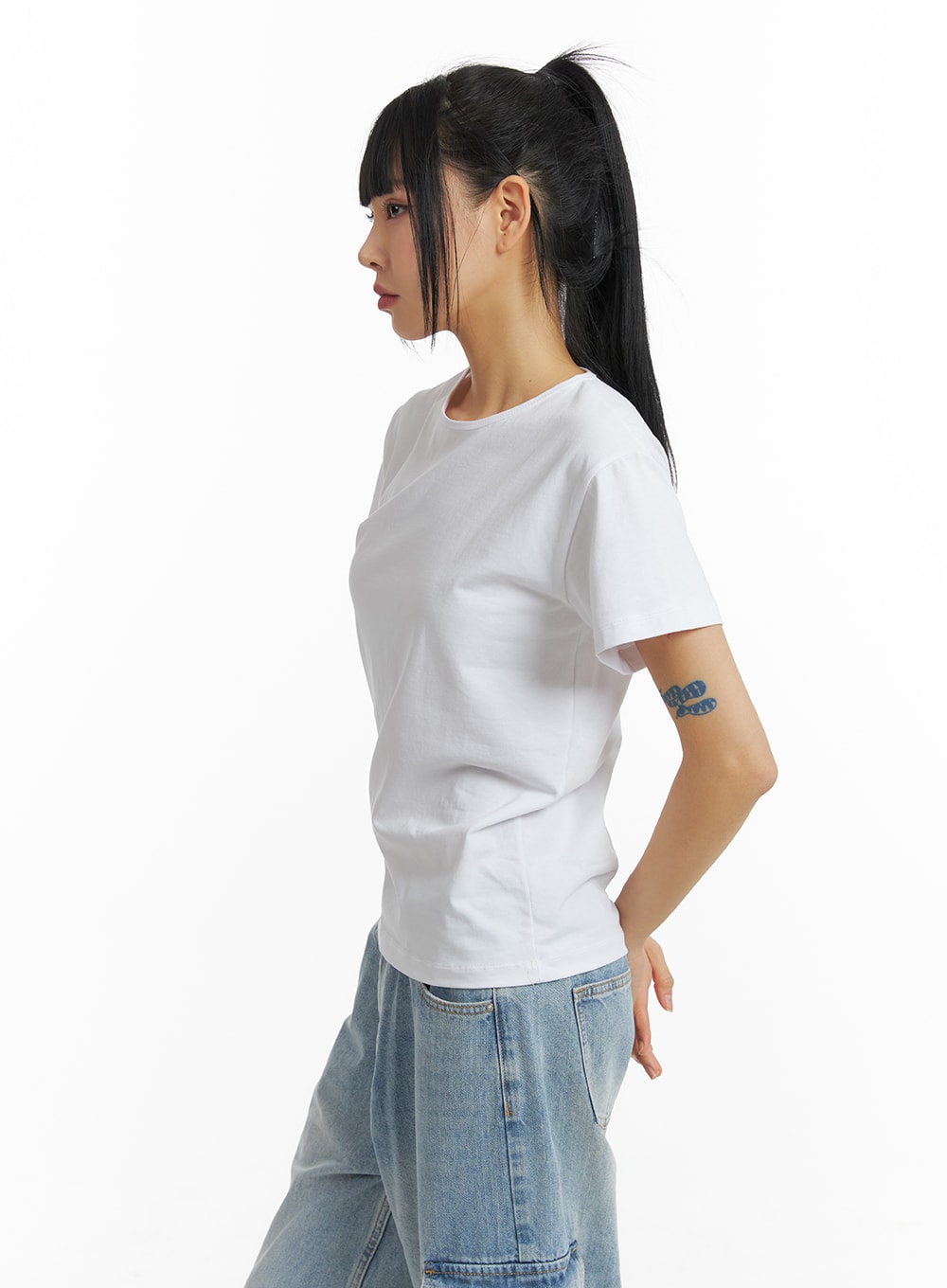 CM407 Solid T-Shirt - Google SEO friendly words: trendy, fashionable, affordable, quality, comfortable, versatile, basic, stylis