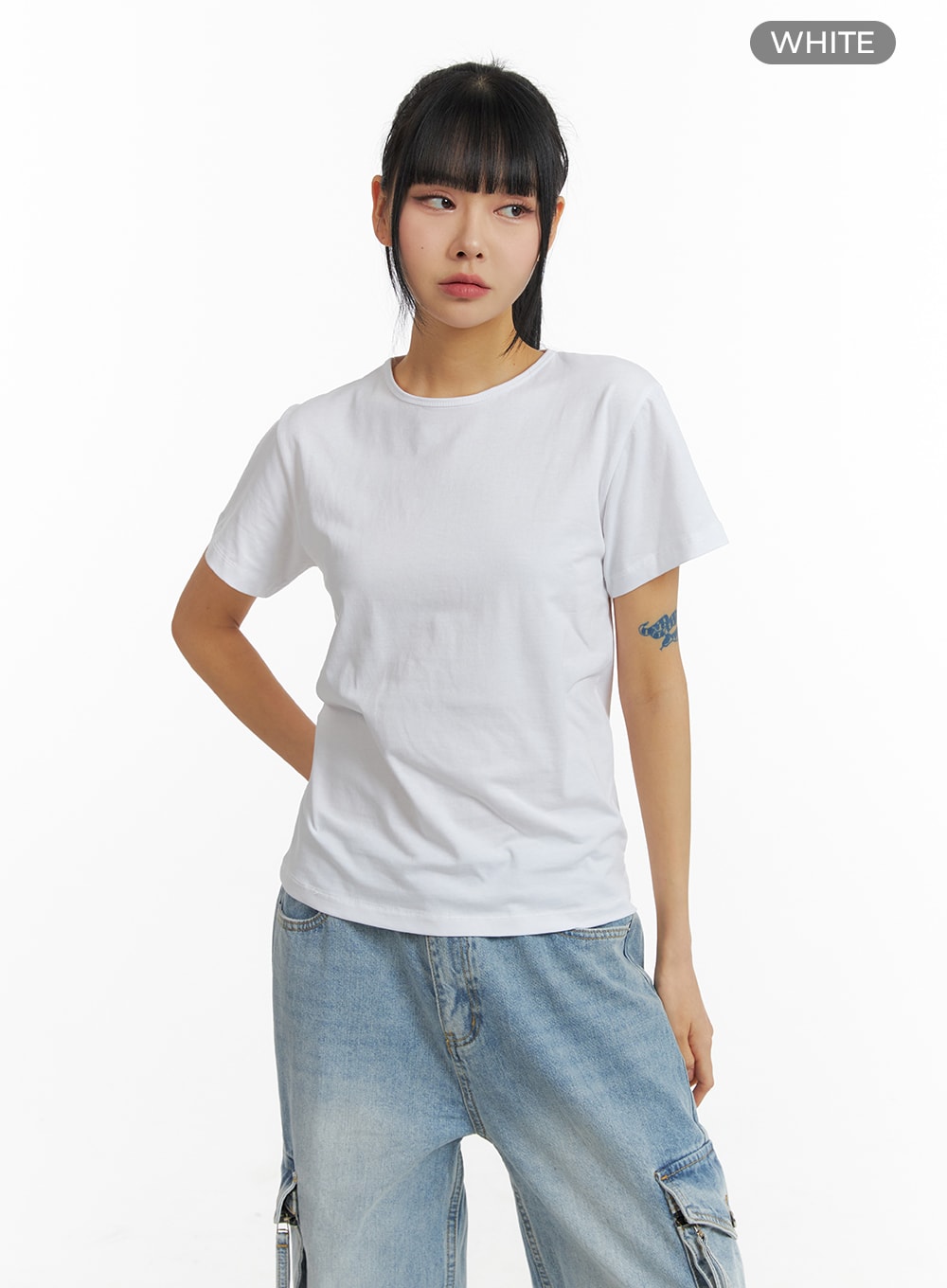 CM407 Solid T-Shirt - Google SEO friendly words: trendy, fashionable, affordable, quality, comfortable, versatile, basic, stylis