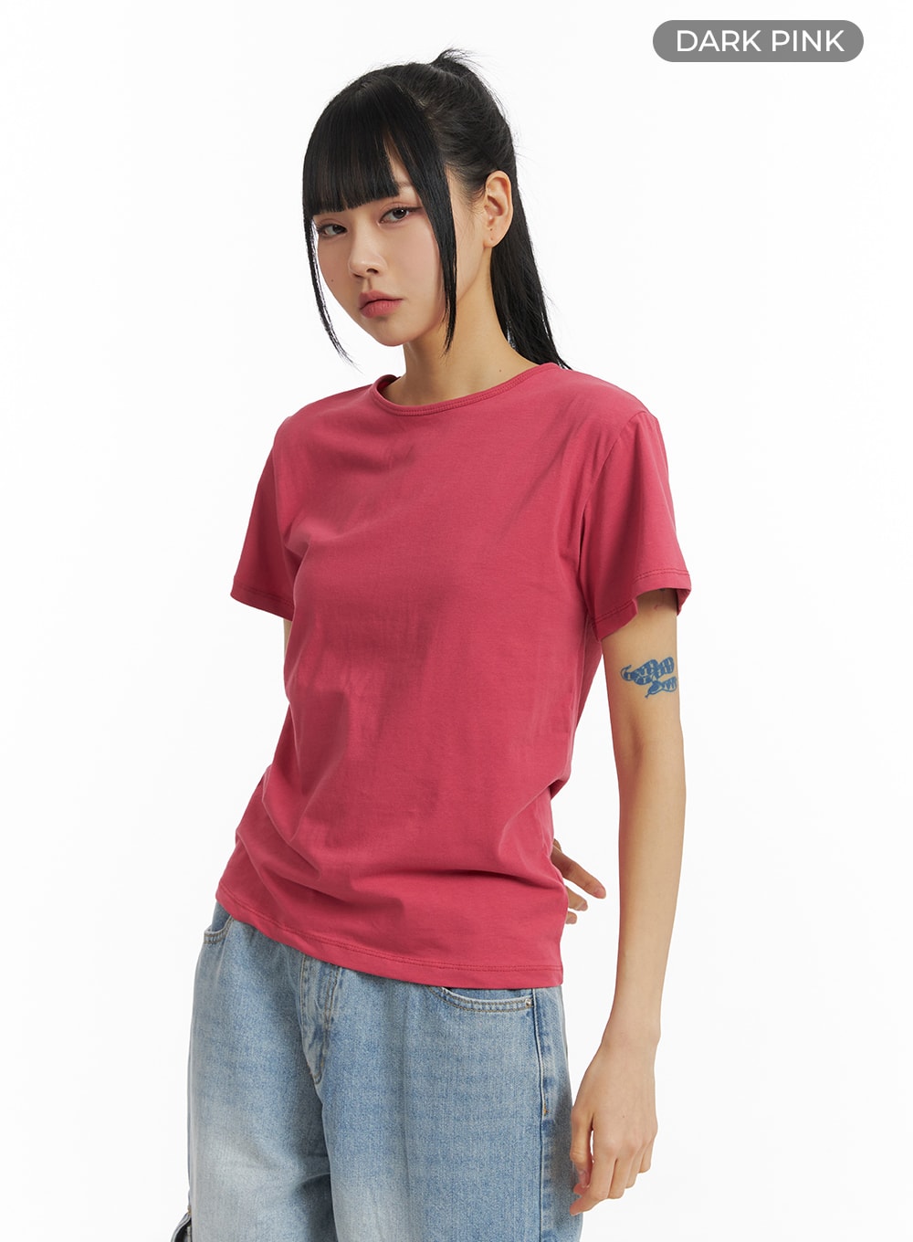 CM407 Solid T-Shirt - Google SEO friendly words: trendy, fashionable, affordable, quality, comfortable, versatile, basic, stylis