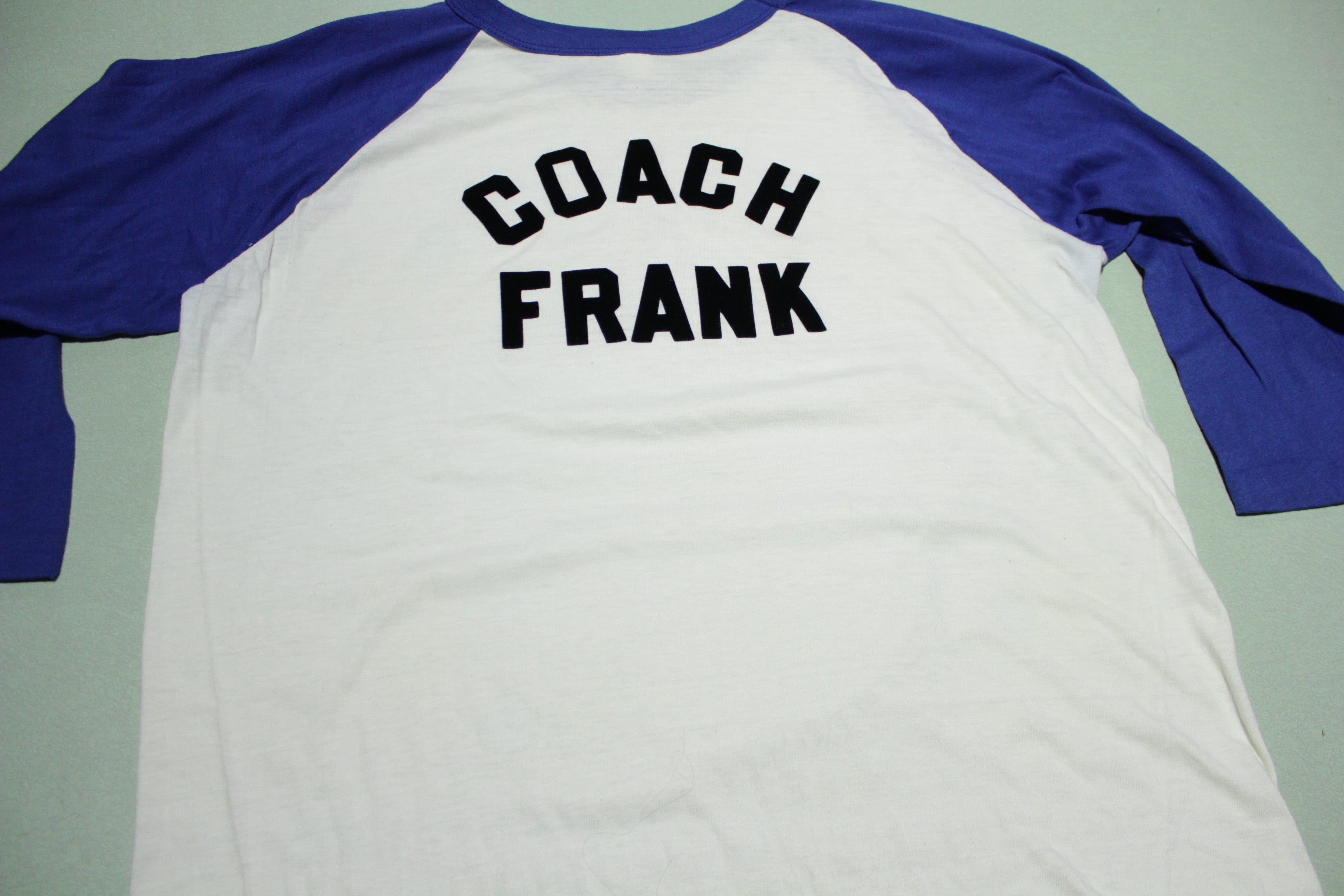 Coach Frank Vintage 90's Raglan Baseball T-Shirt - Single Stitch Option