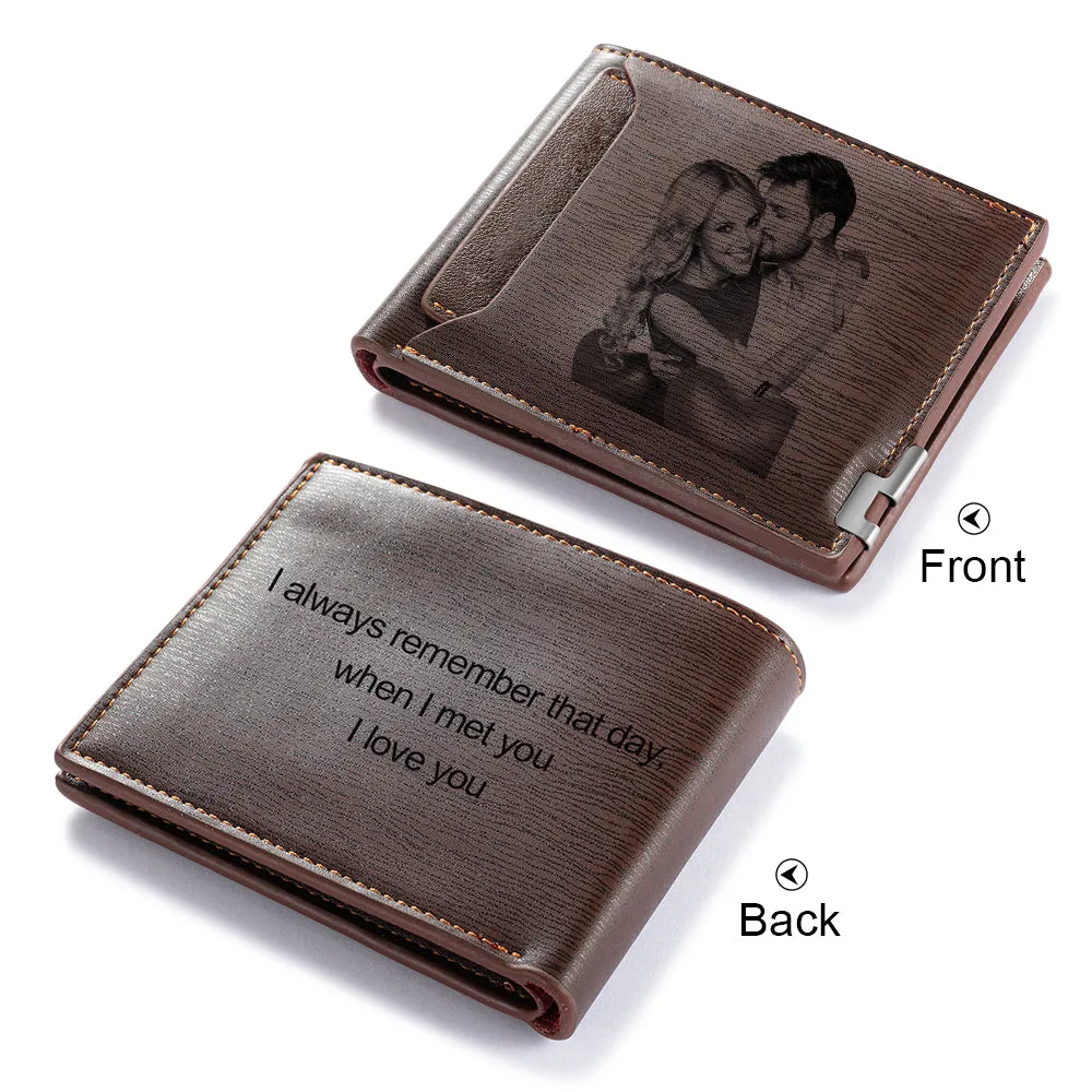 CWA100338 - Custom Photo Wallet, Synthetic Leather, 11X9cm, 2cm thickness