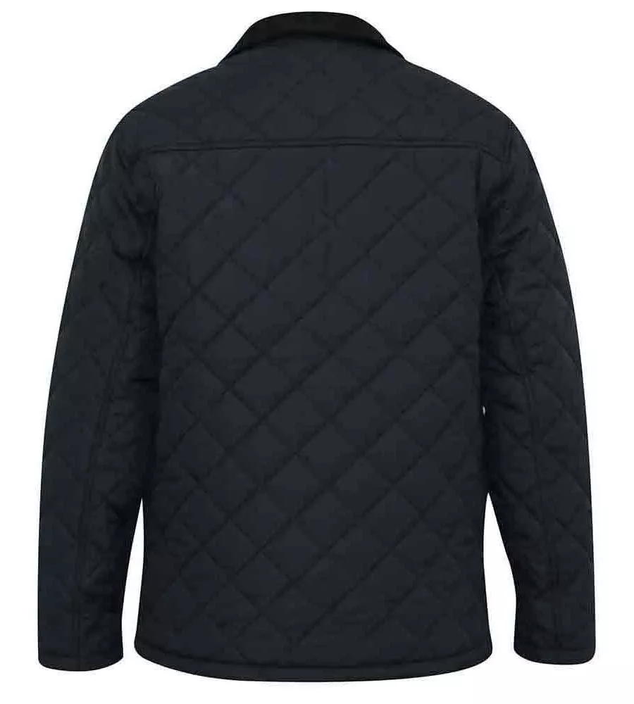 D555 Men's Quilted Jacket Featuring Corduroy Collar (MATIAS)