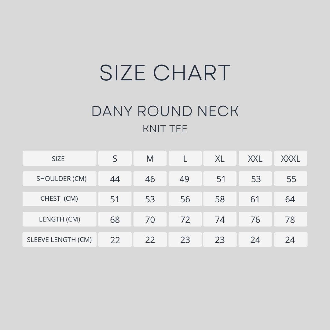 Dany Black Knit Tee - Round Neck