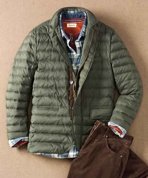 dark olive puffer jacket