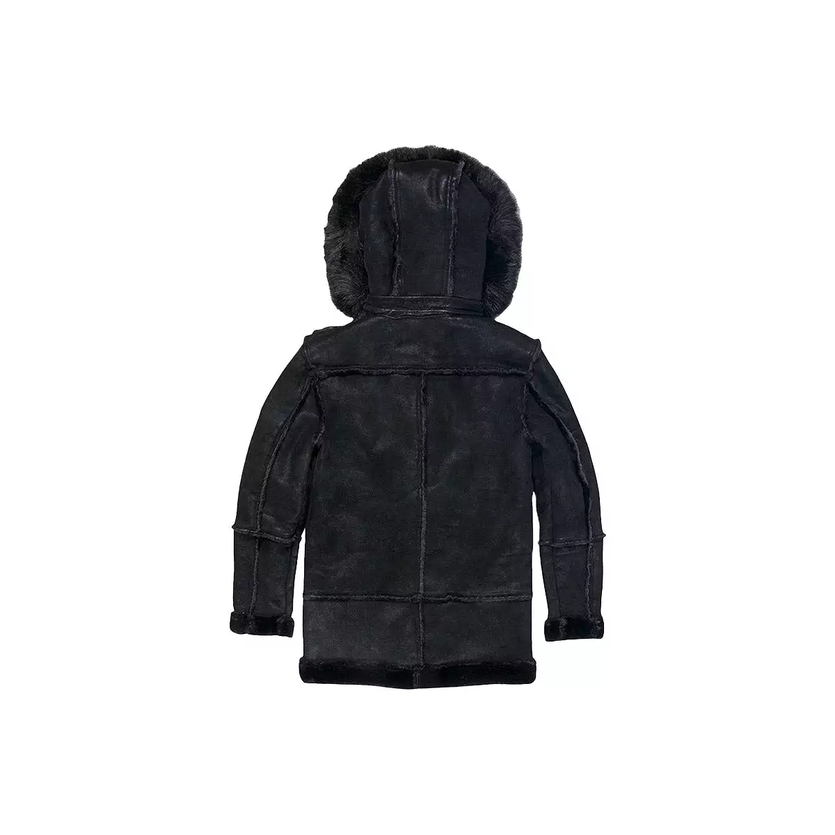 Denali Hooded Shearling Coat for Men