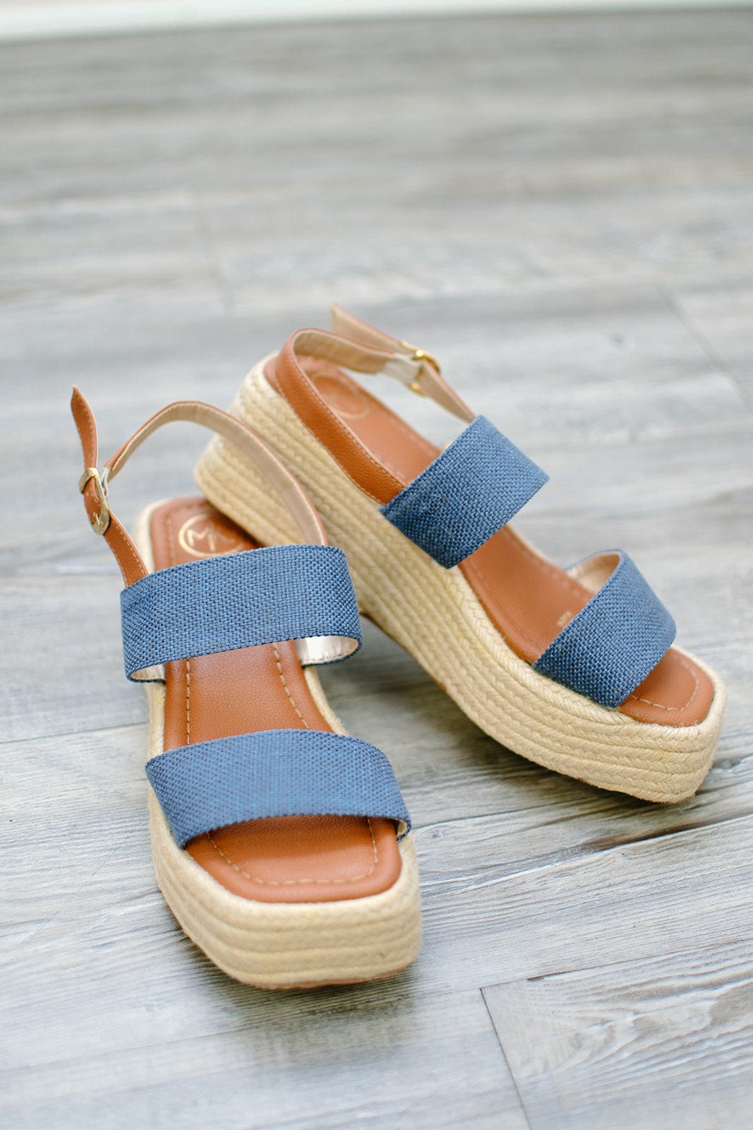 Denim Platform Sandals