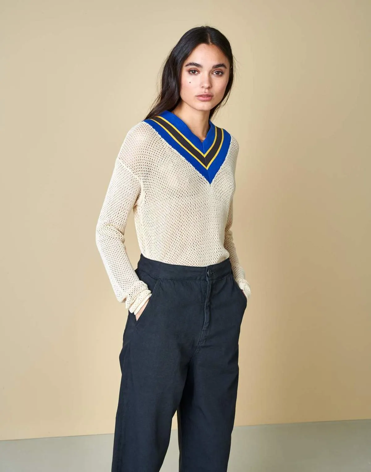 Dohra Wool Sweater in Neutral Color