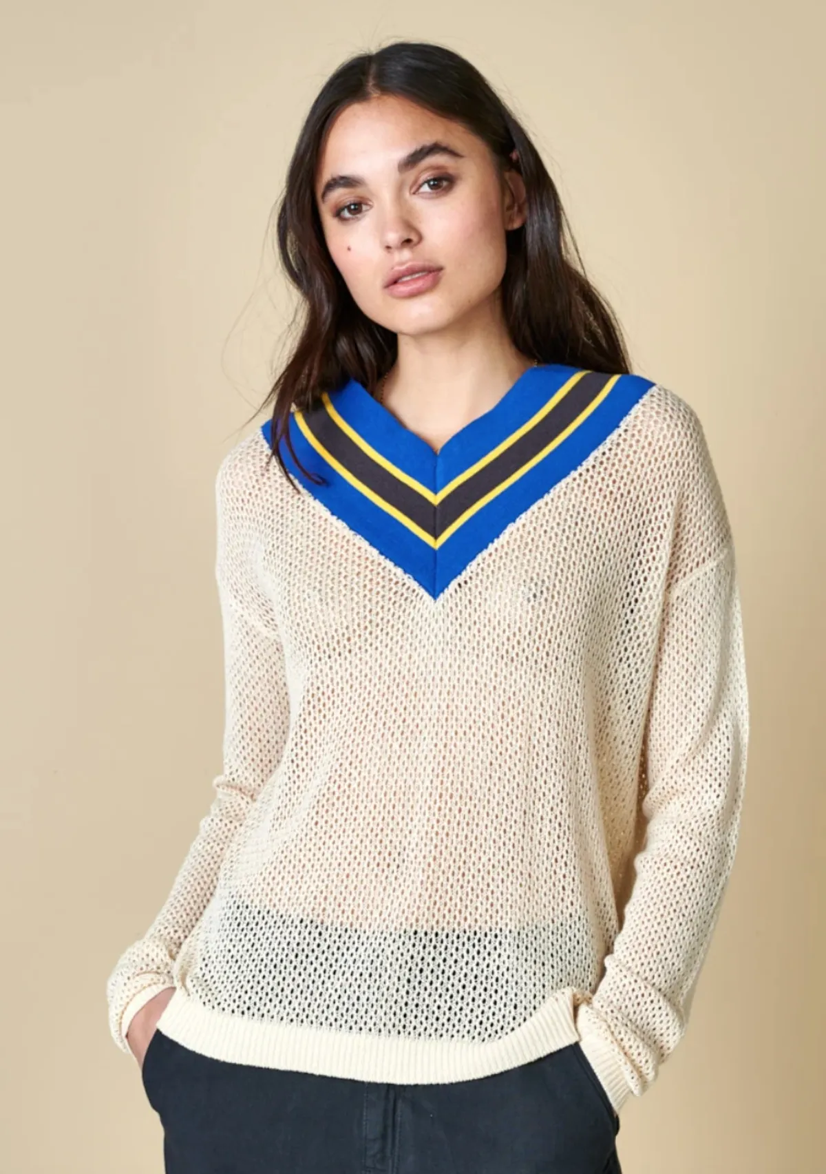 Dohra Wool Sweater in Neutral Color