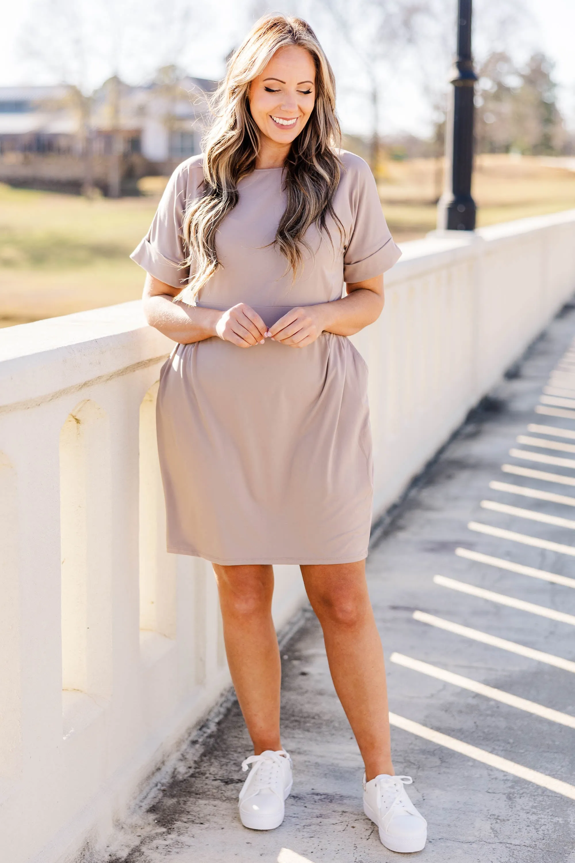 Double Consideration Dress, Ash Mocha