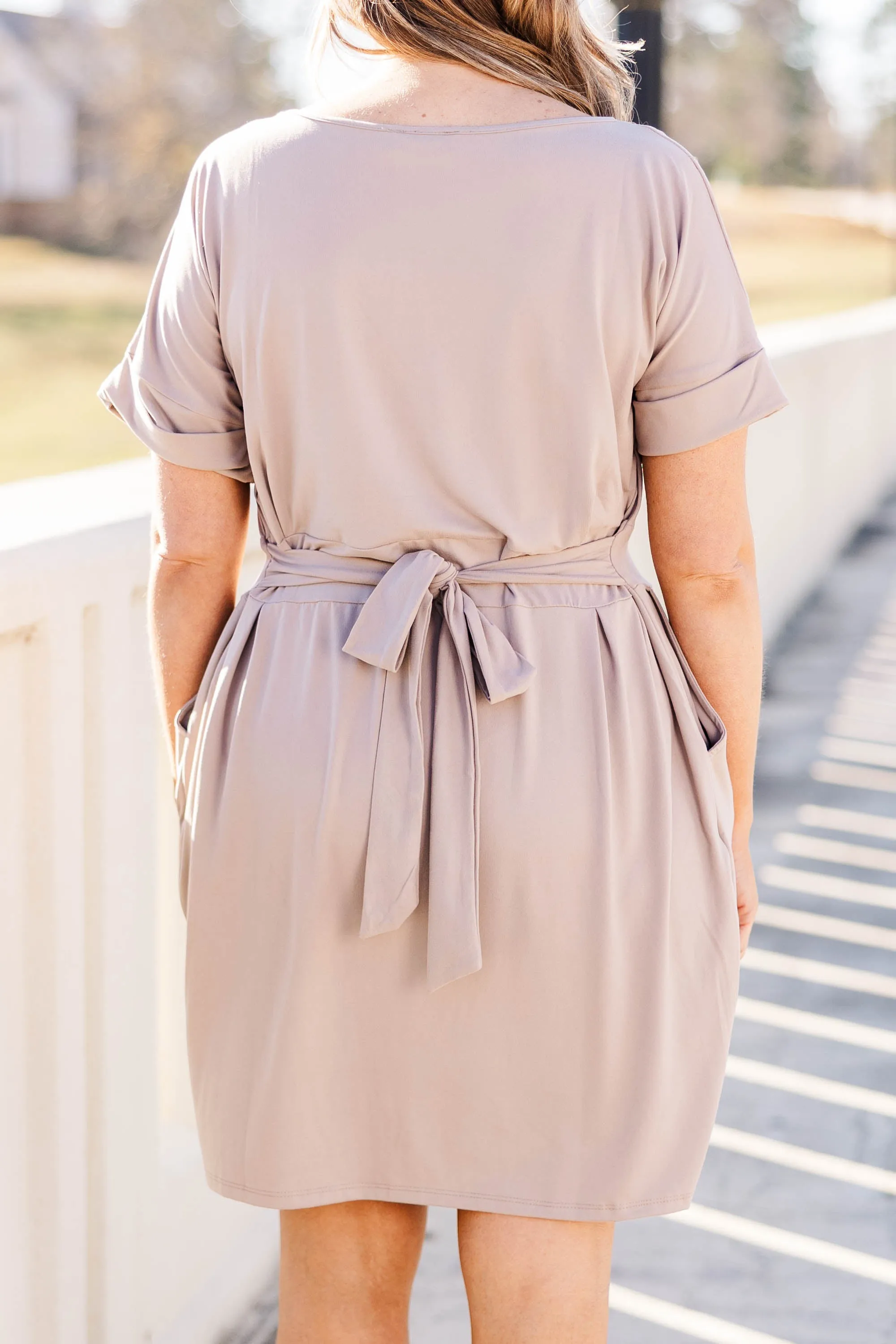 Double Consideration Dress, Ash Mocha