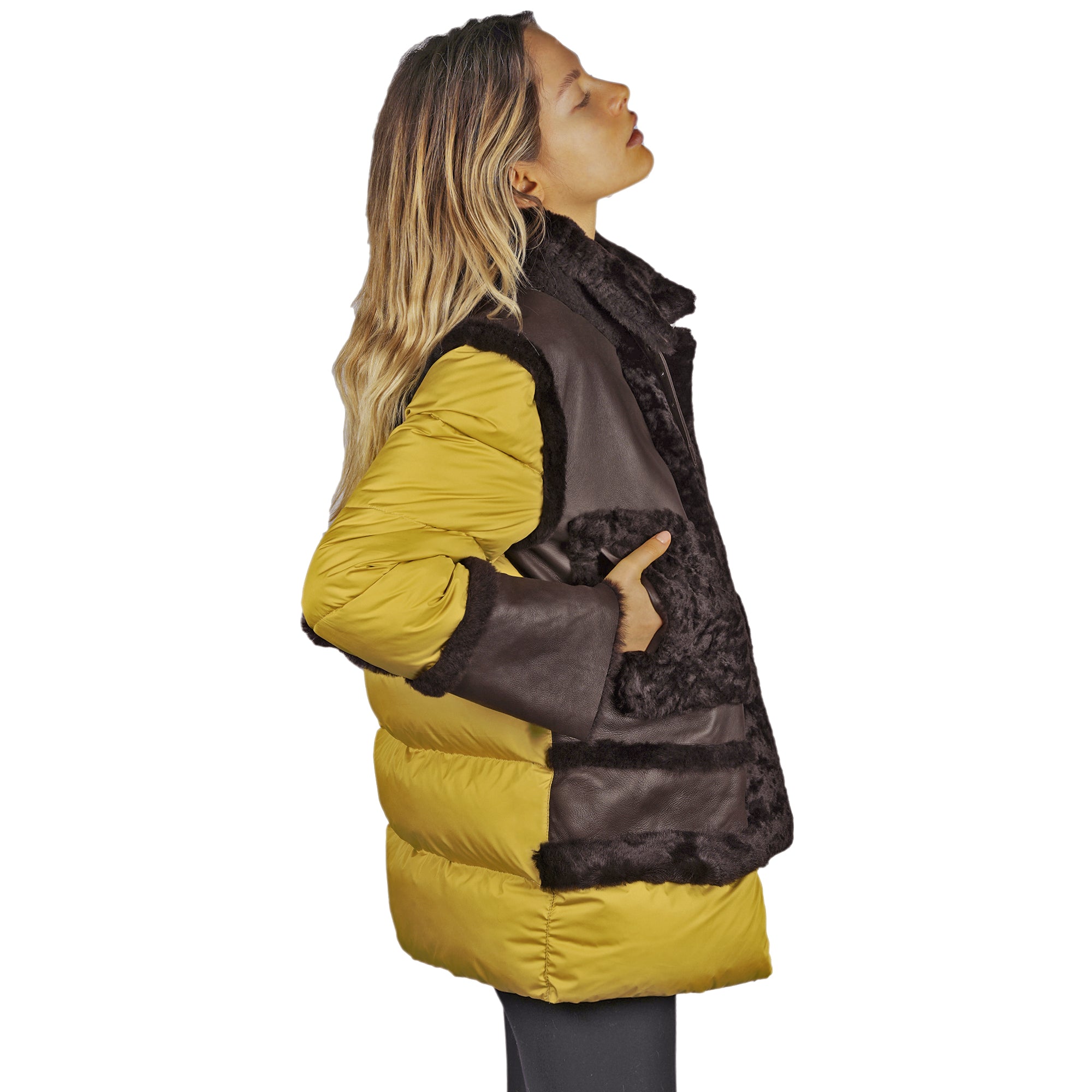 Down Jacket Dark Brown