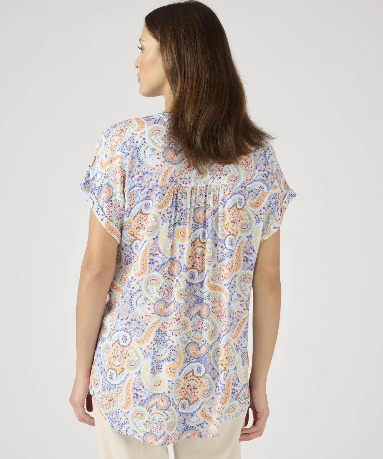 Printed Blouse in Ecovero Fabric