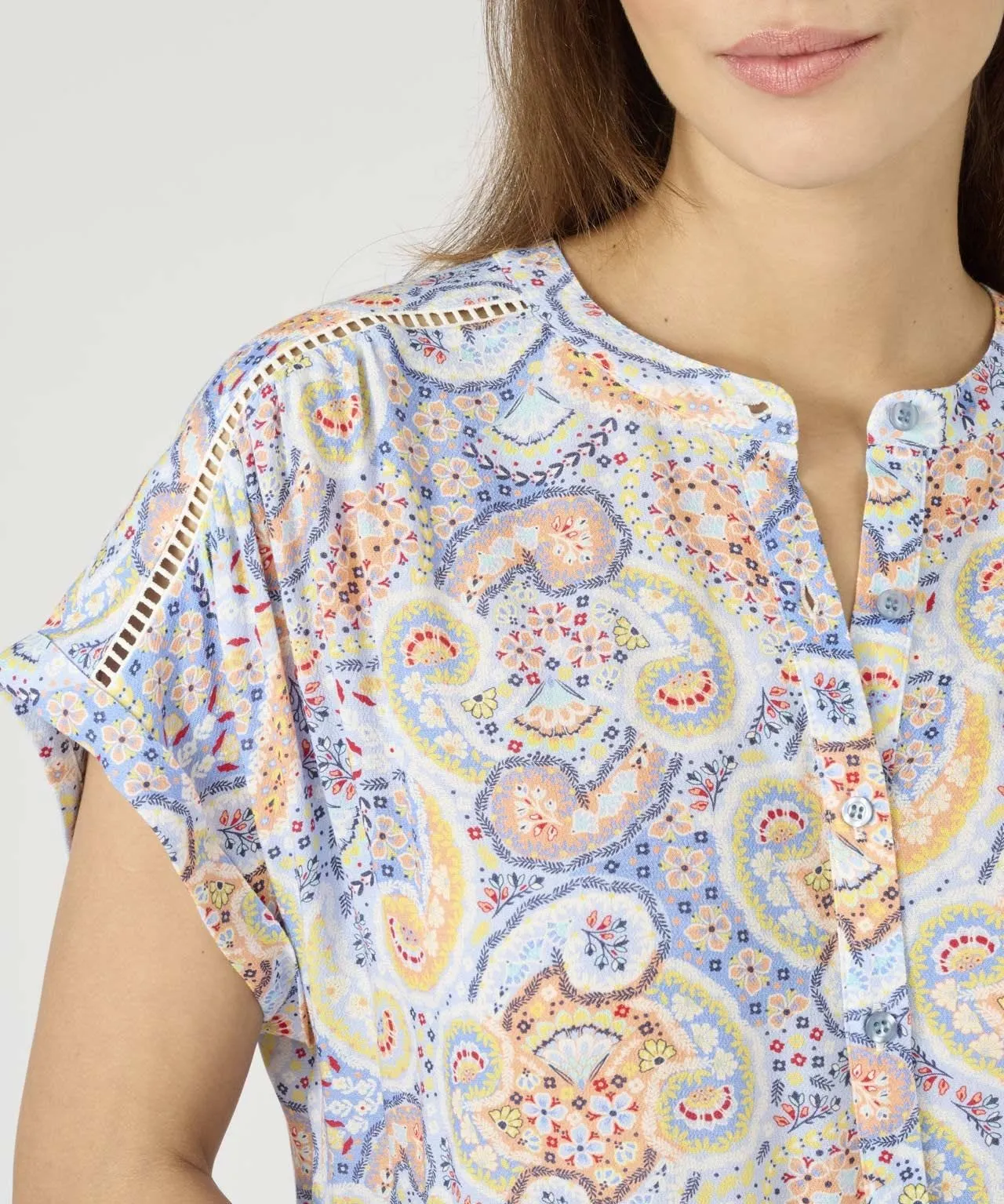 Printed Blouse in Ecovero Fabric