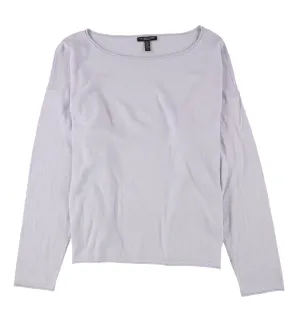 Eileen Fisher Bateau-Neck Box-Top Pullover Sweater Womens