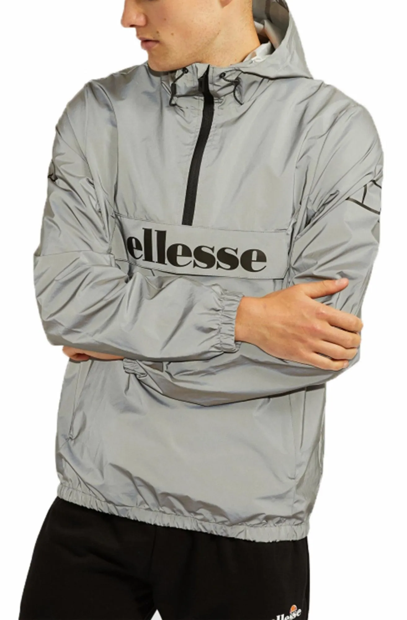 Ellesse Reflective Mens Acera Hooded Cagoule Jacket