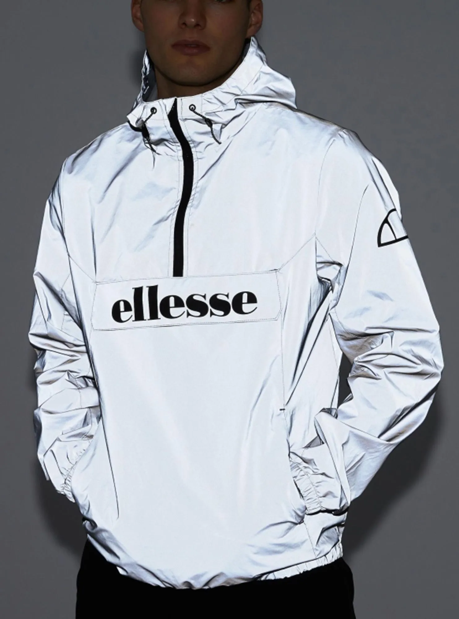 Ellesse Reflective Mens Acera Hooded Cagoule Jacket