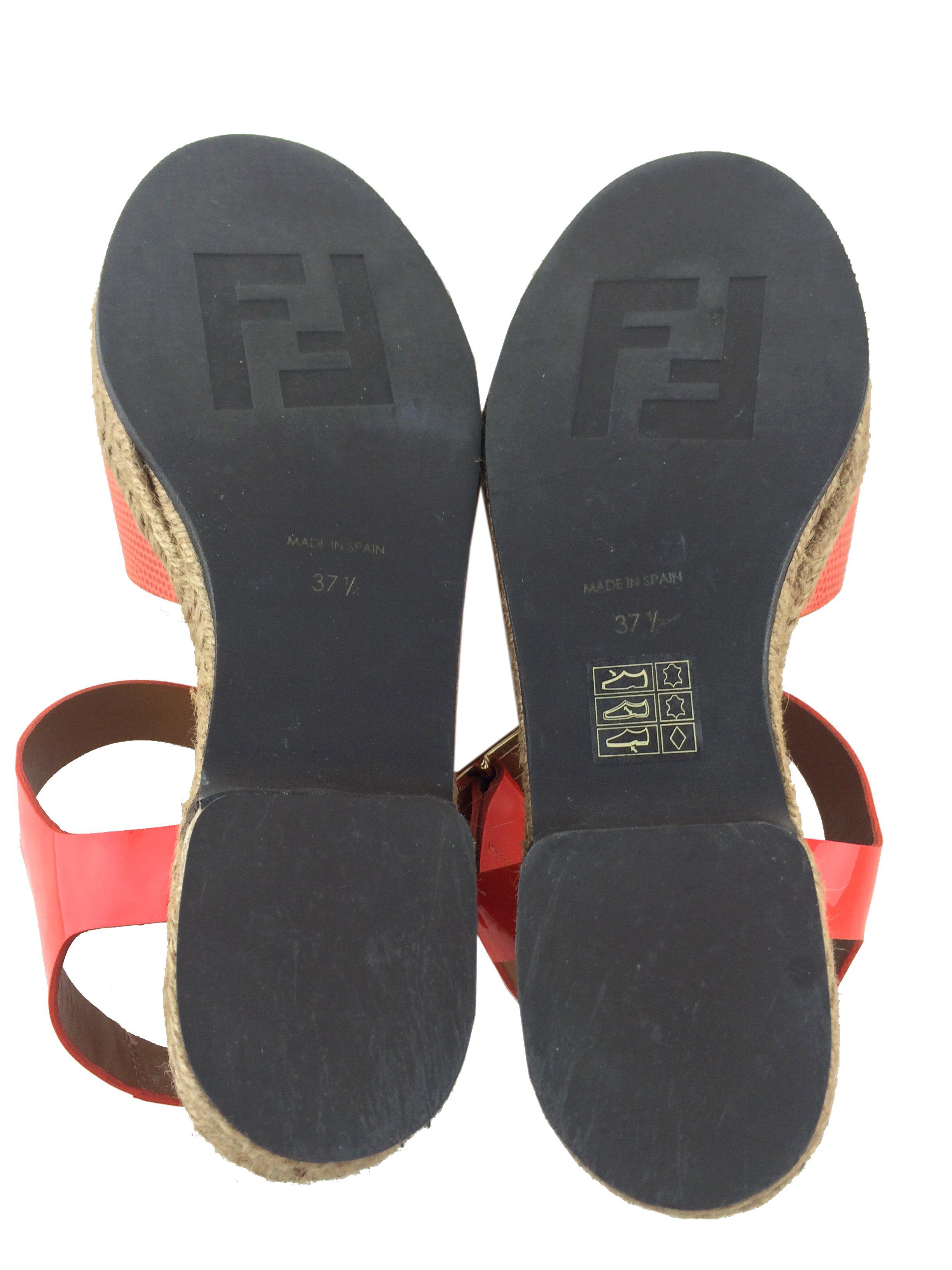 Fendi Calfskin Espadrilles 7.5