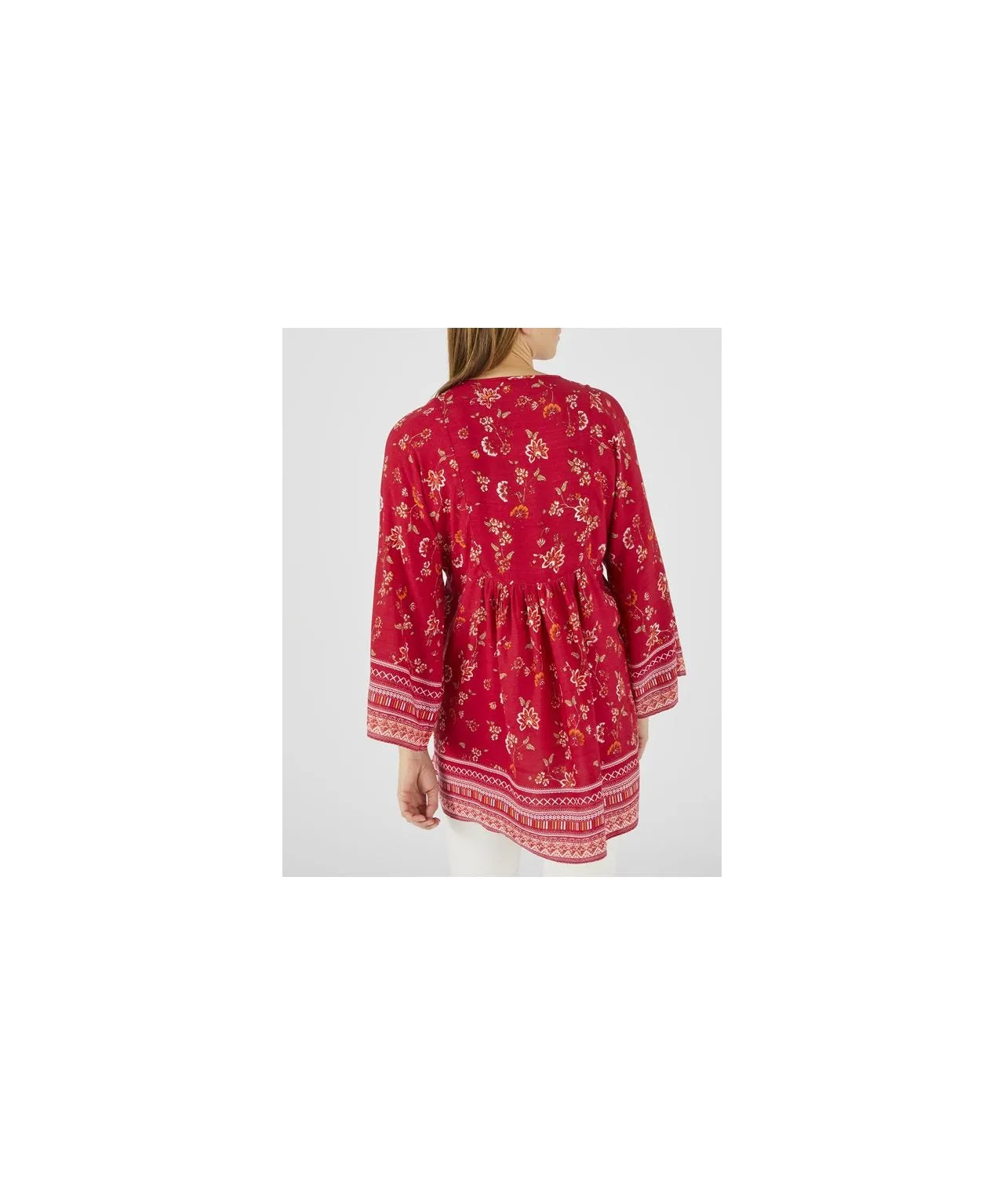 Boho Floral Print Blouse Sale