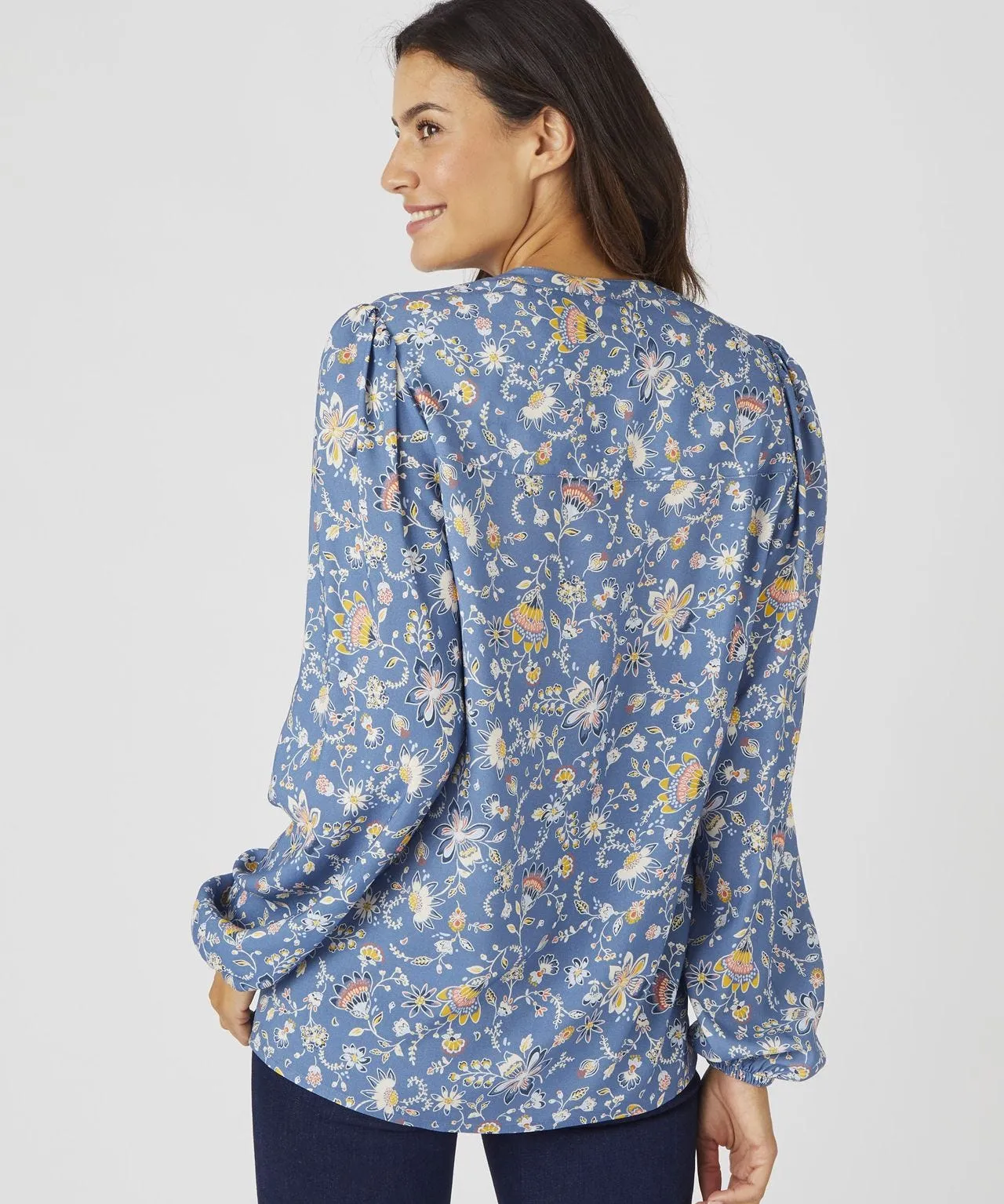 Floral Printed Pull On Top