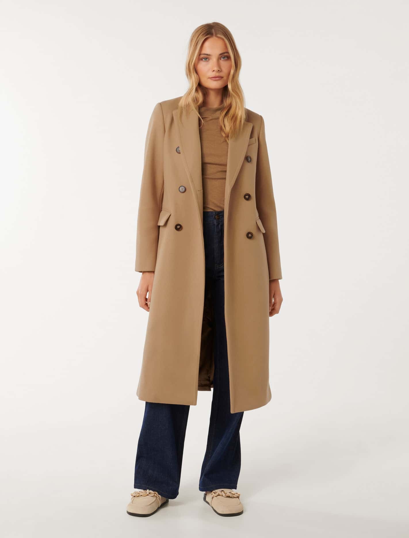 Florence Coat - Elegant Double Breasted Outerwear for Women - Shop Now!