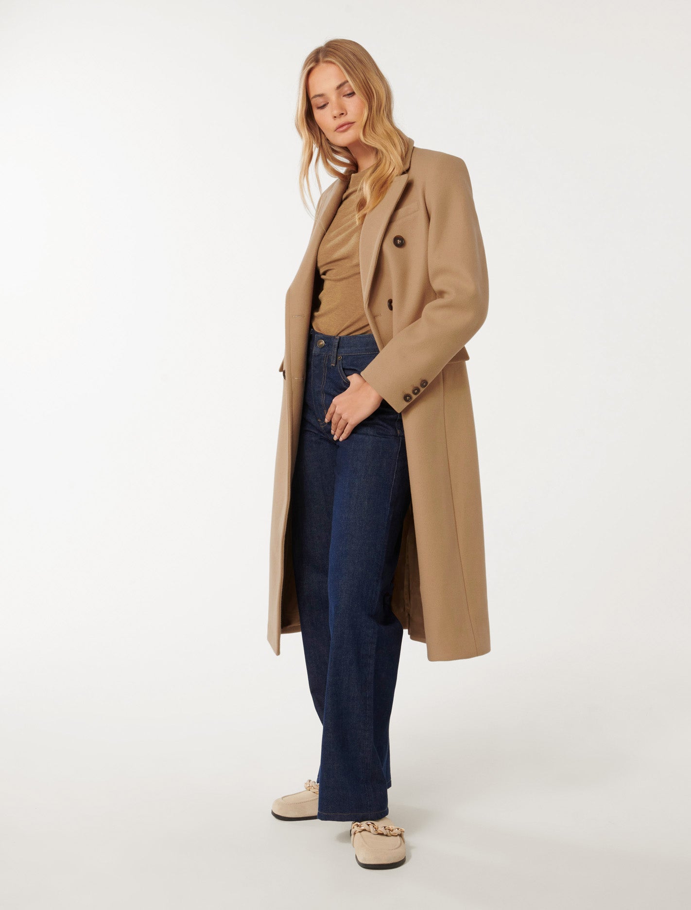 Florence Coat - Elegant Double Breasted Outerwear for Women - Shop Now!