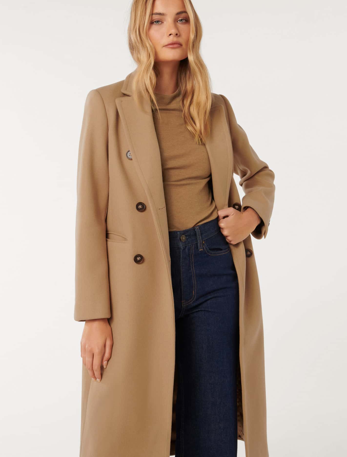 Florence Coat - Elegant Double Breasted Outerwear for Women - Shop Now!