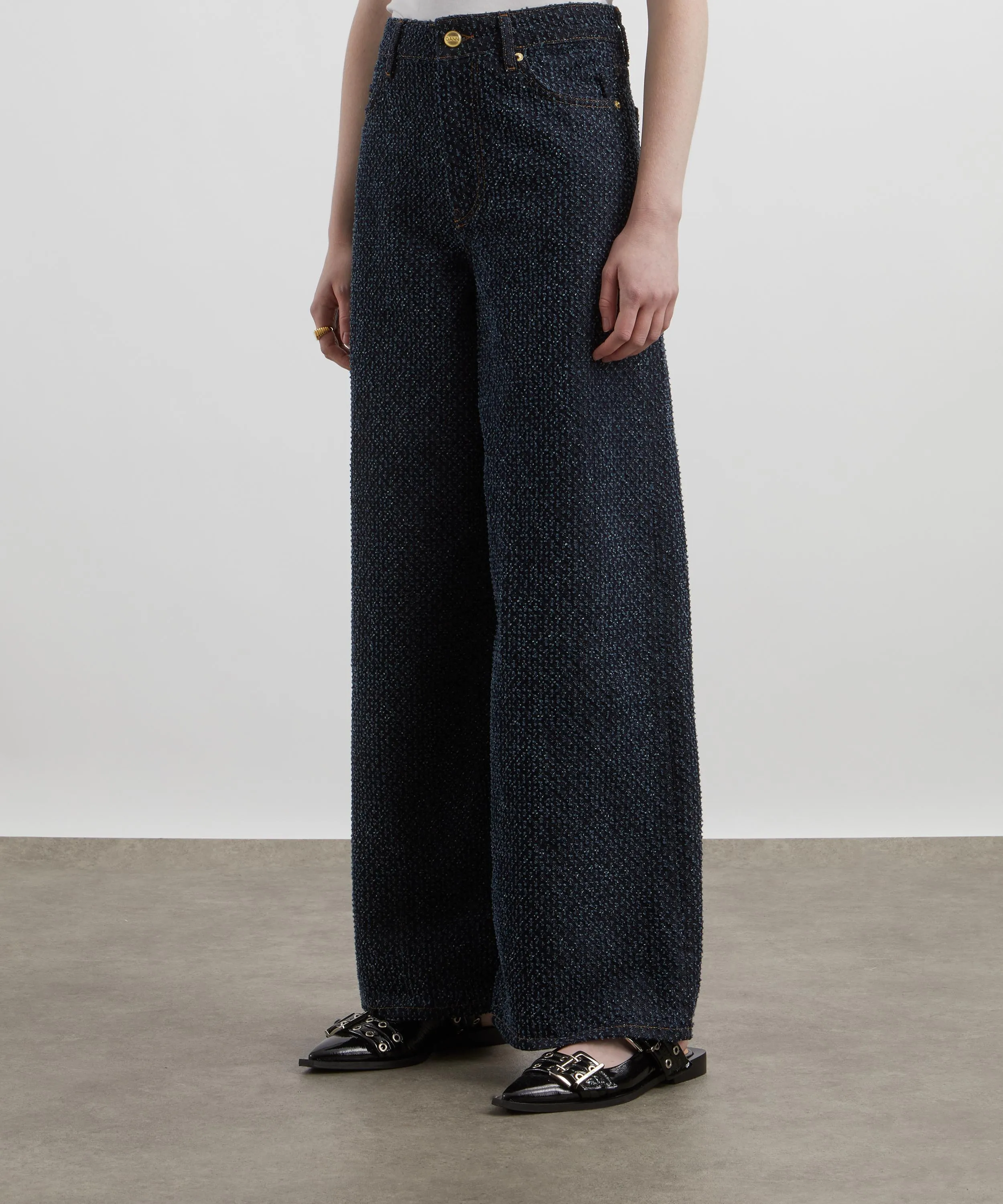 Soft Denim Wide Leg Jeans