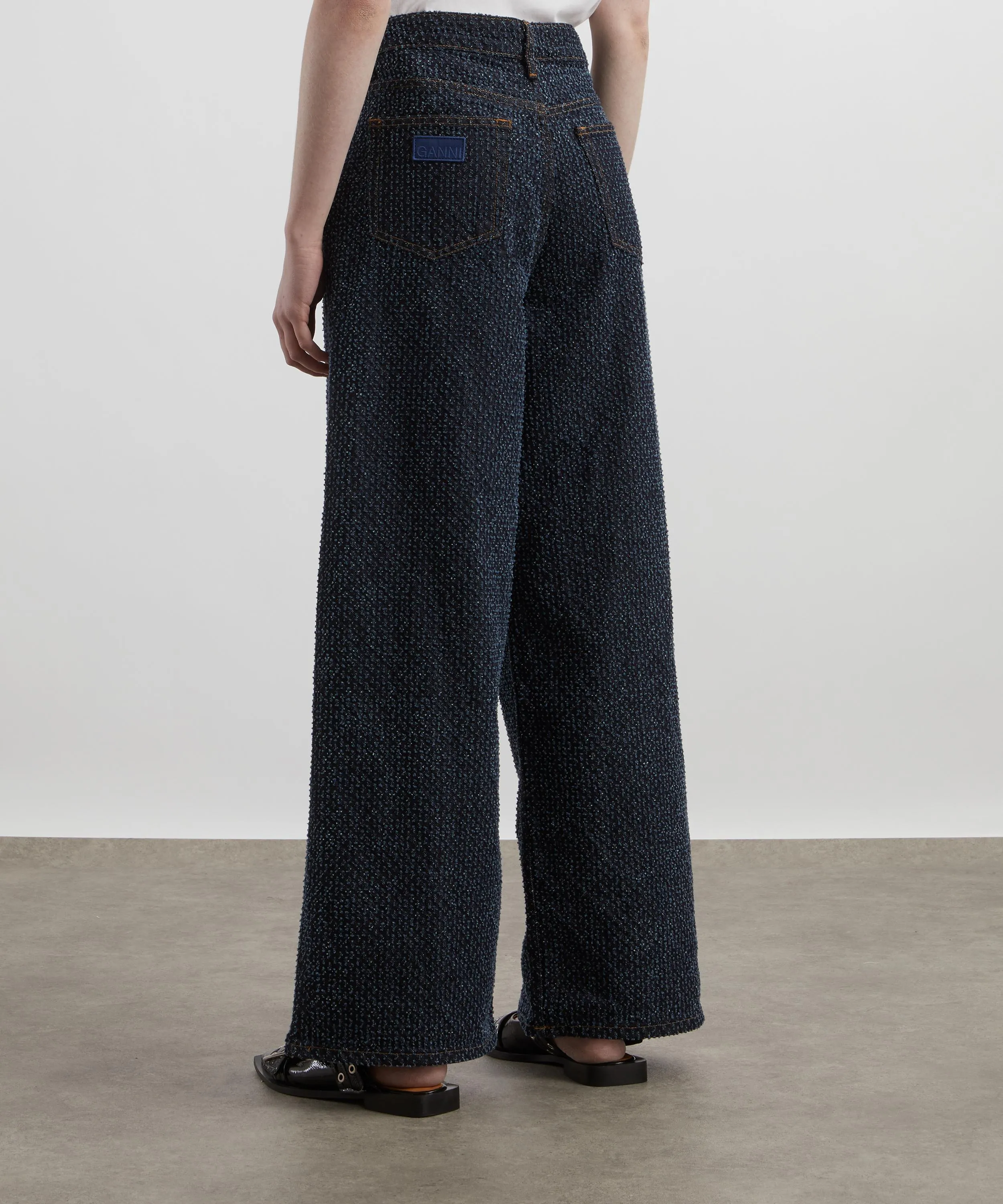 Soft Denim Wide Leg Jeans