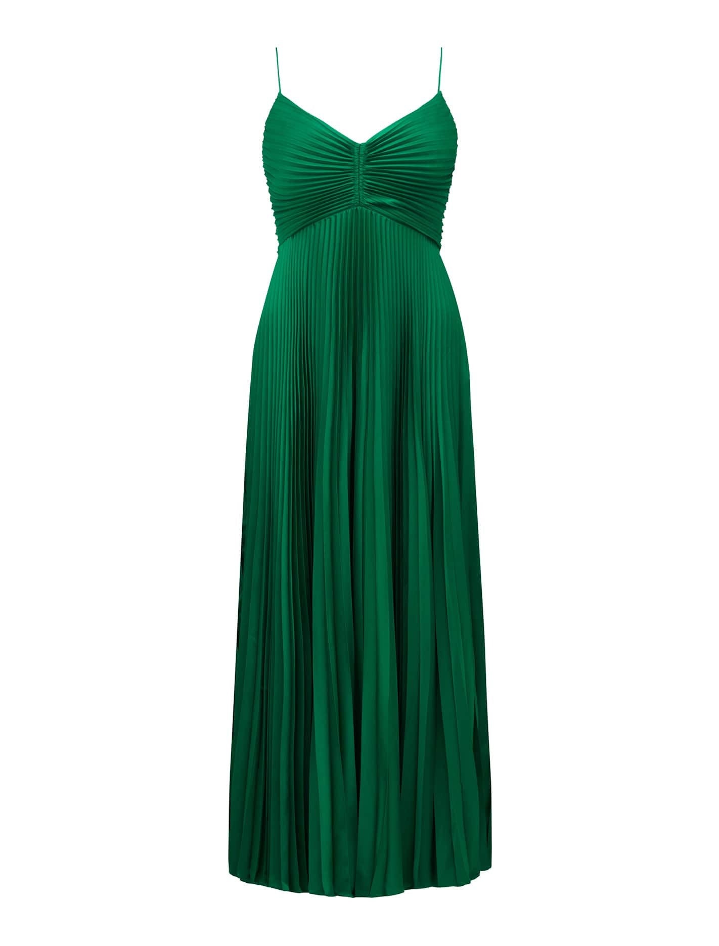 Geri Petite Pleated Maxi Dress with Tie Back