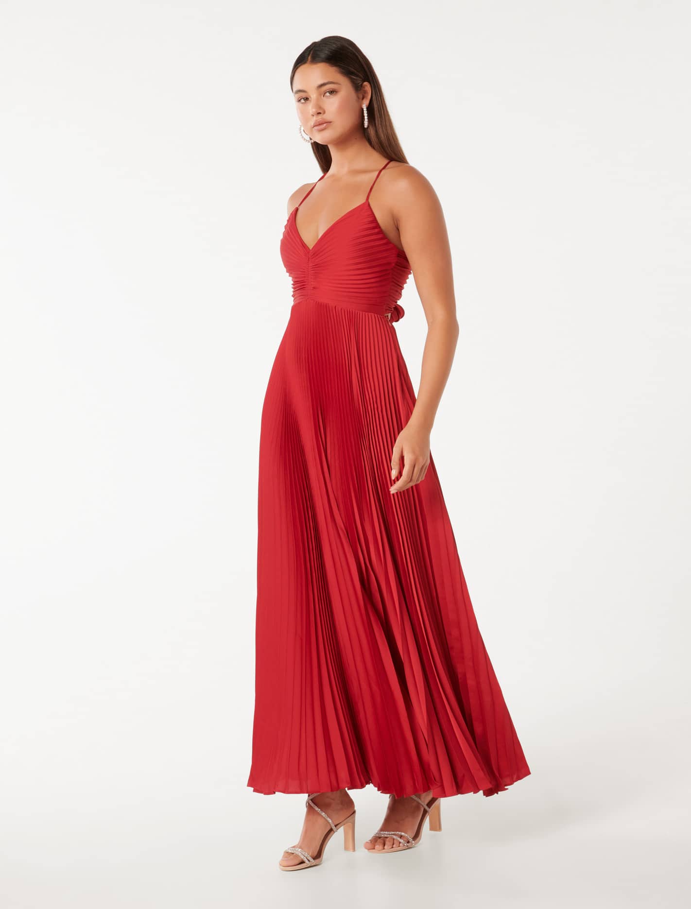 Geri Pleated Maxi Dress