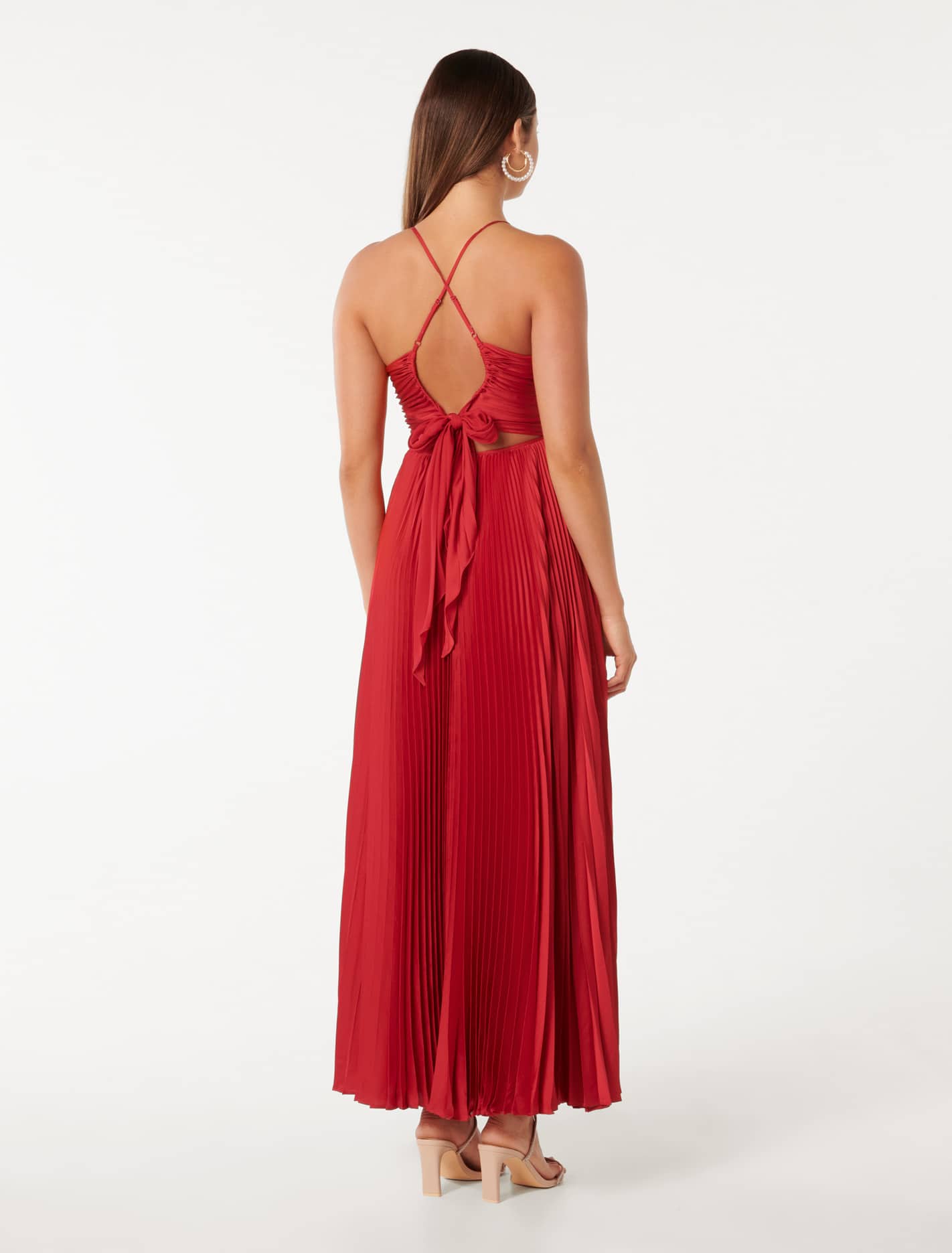 Geri Pleated Maxi Dress