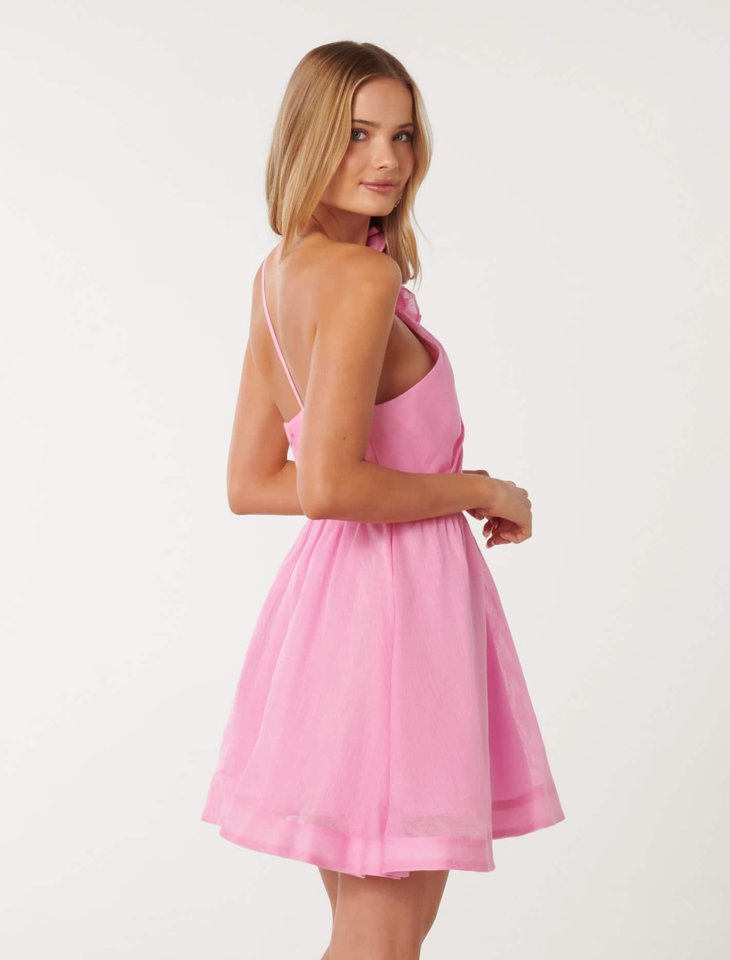 Gigi mini dress with silk rosette