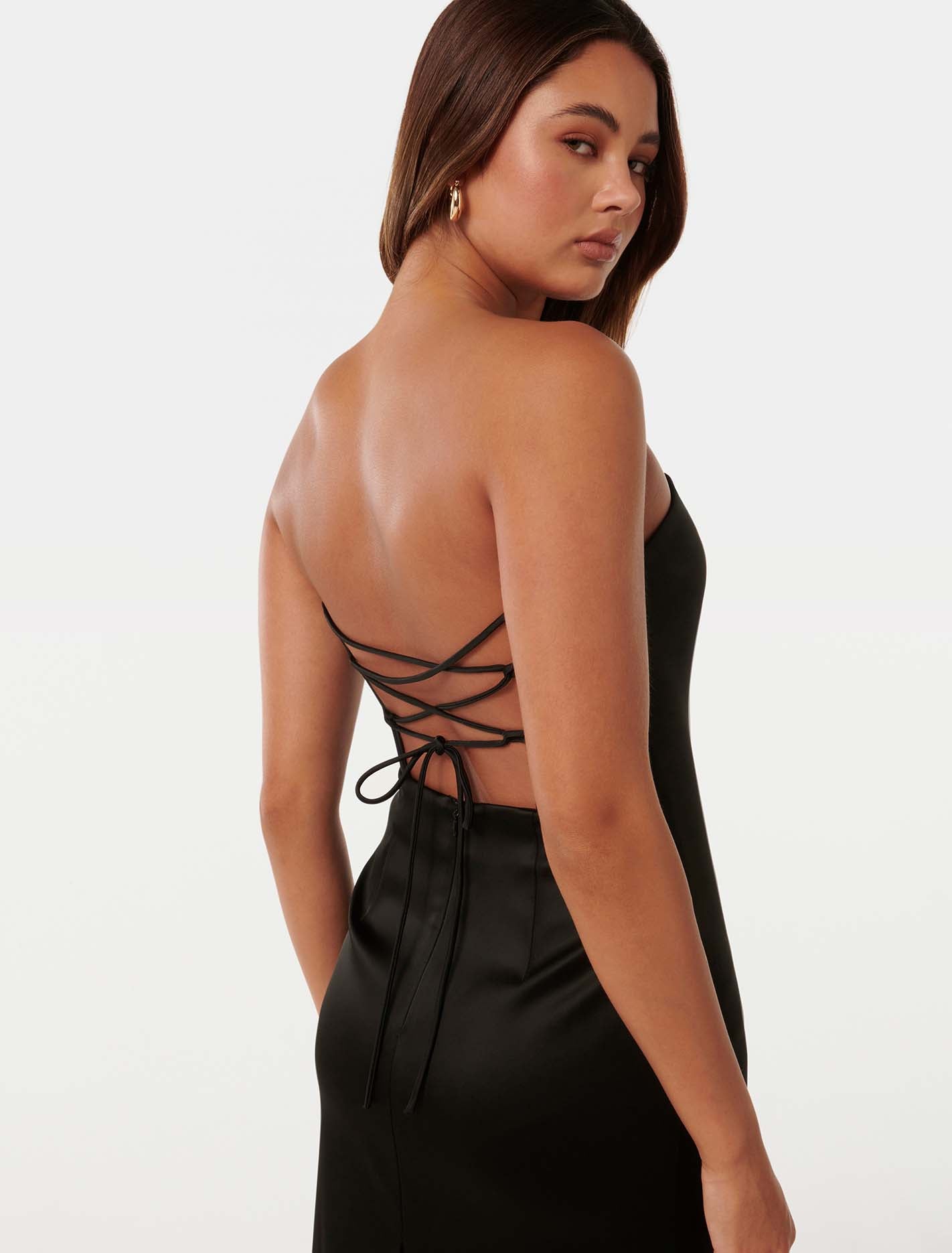 Gina Strapless Dress - Tie Up Design